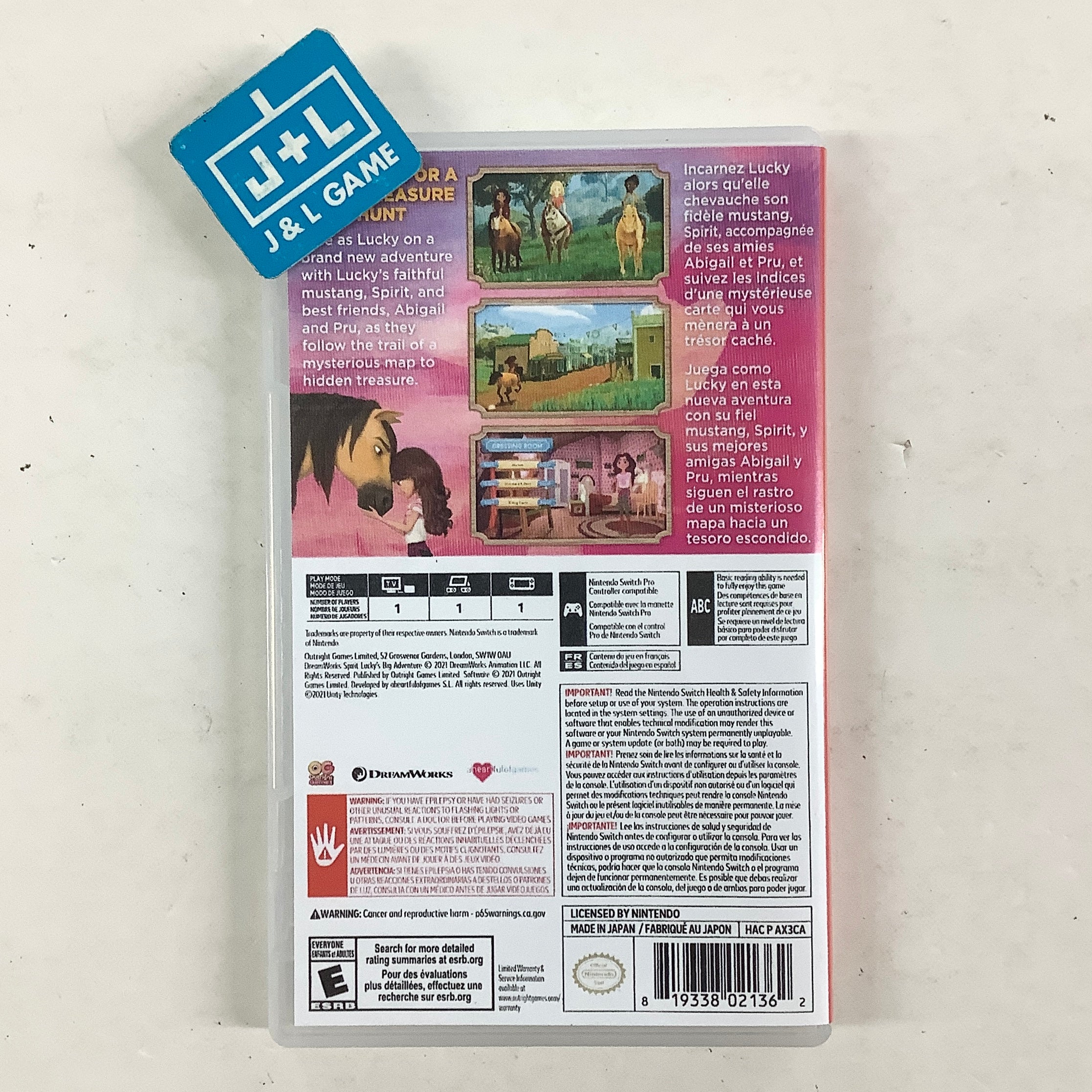 Dreamworks Spirit Lucky's Big Adventure - (NSW) Nintendo Switch [Pre-Owned] Video Games Outright Games