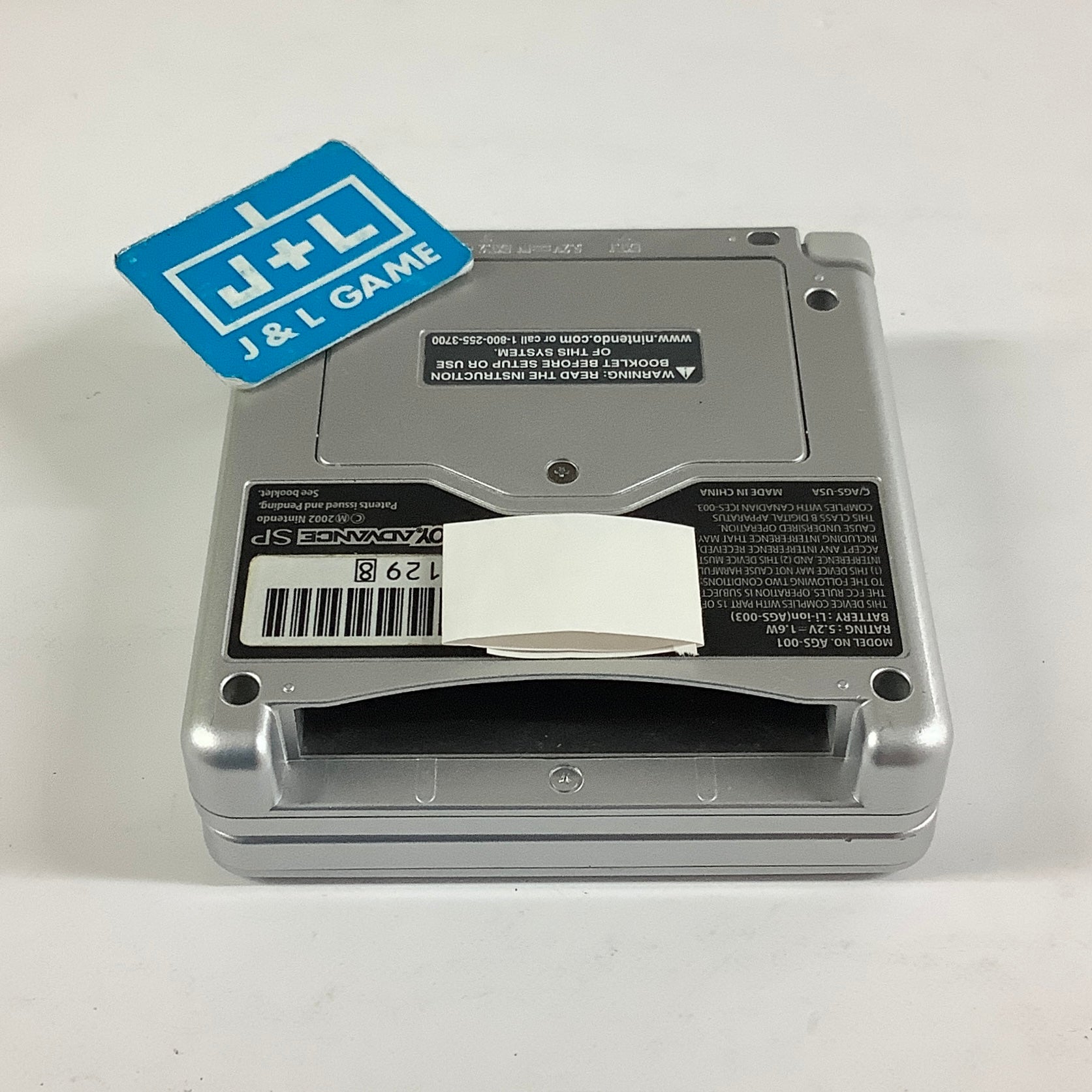 Nintendo Game Boy Advance SP Console AGS-001 (Silver) - (GBA) Game Boy Advance SP [Pre-Owned]