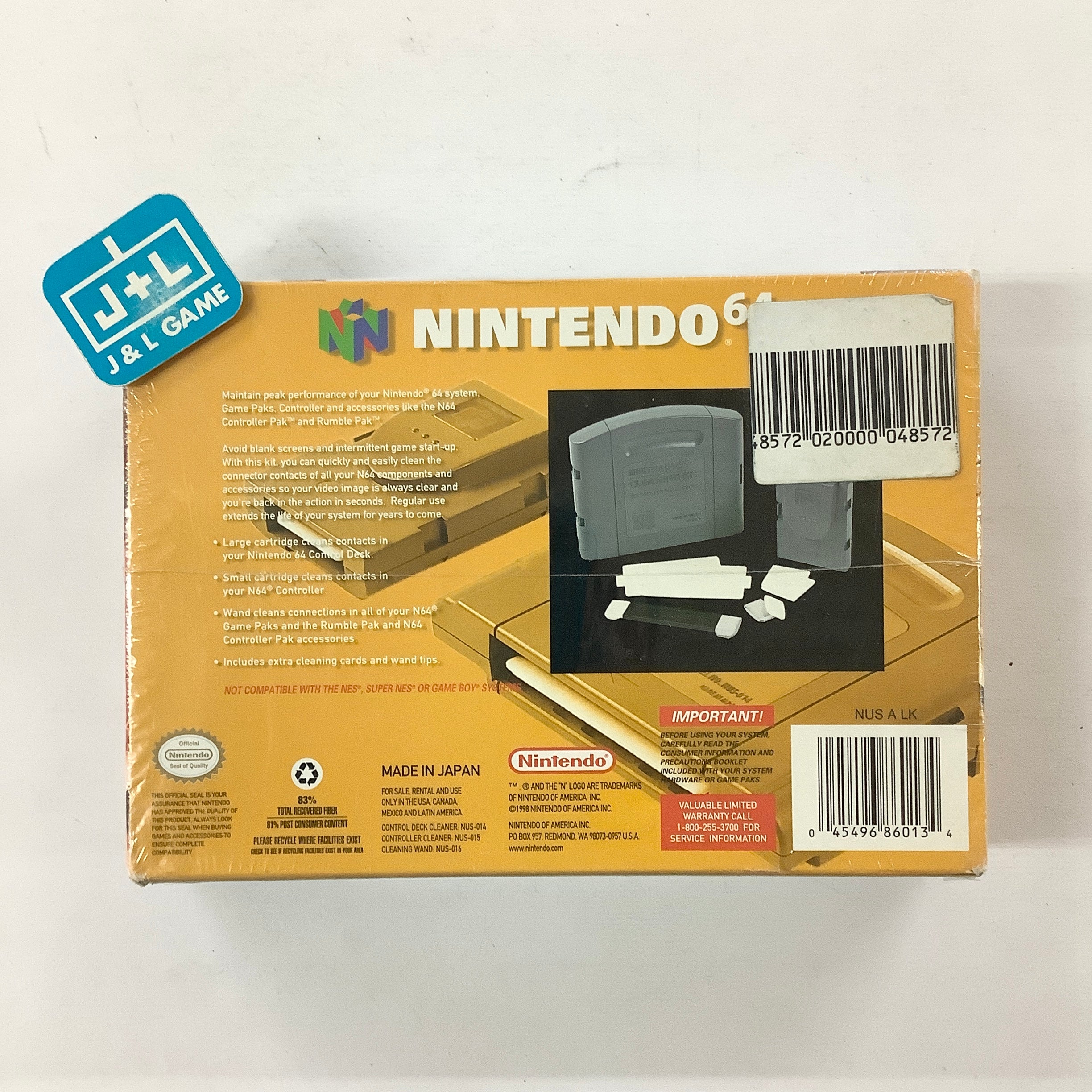 Nintendo 64 Cleaning Kit - (N64) Nintendo 64 Video Games Nintendo   