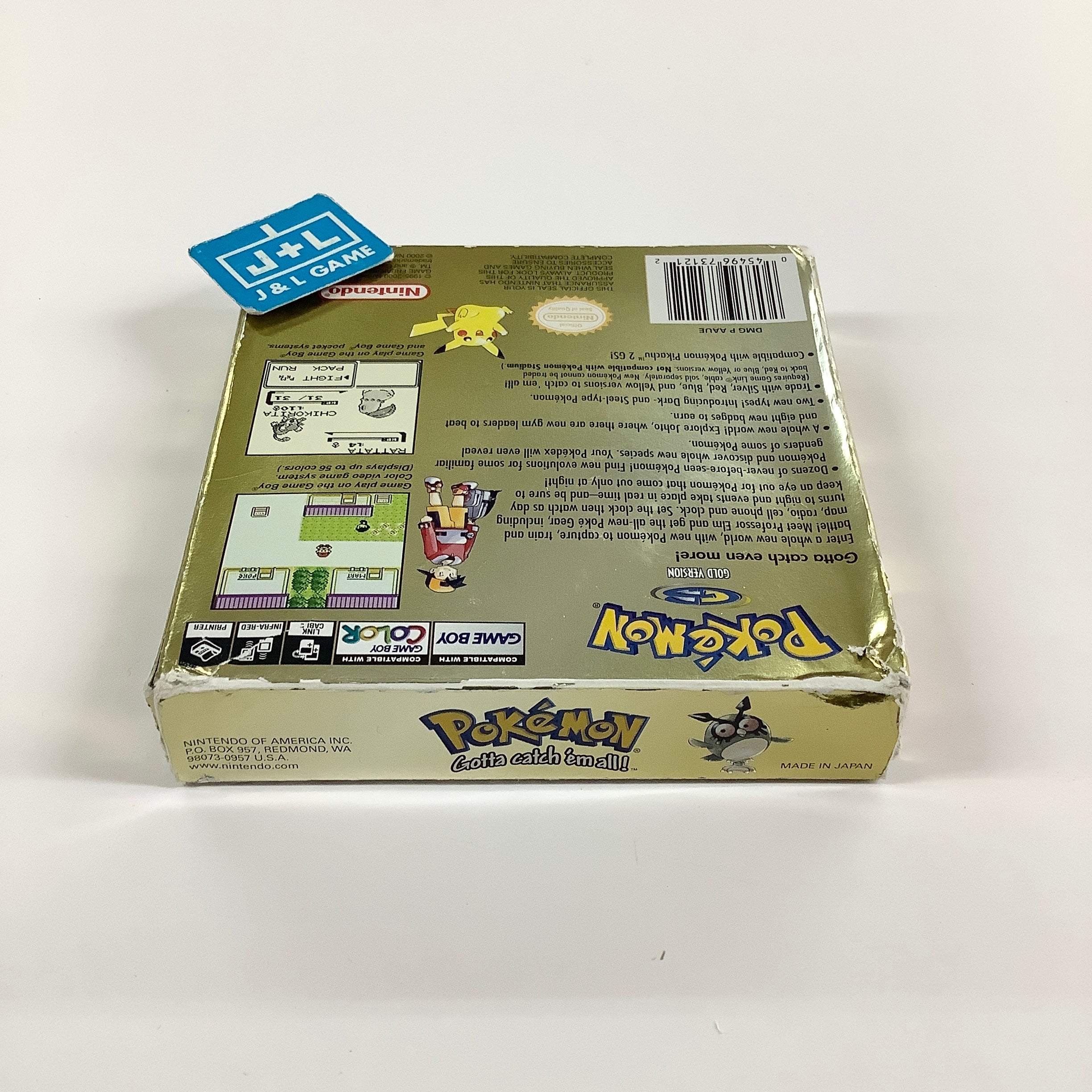 Pokemon Gold Version - (GBC) Game Boy Color [Pre-Owned]