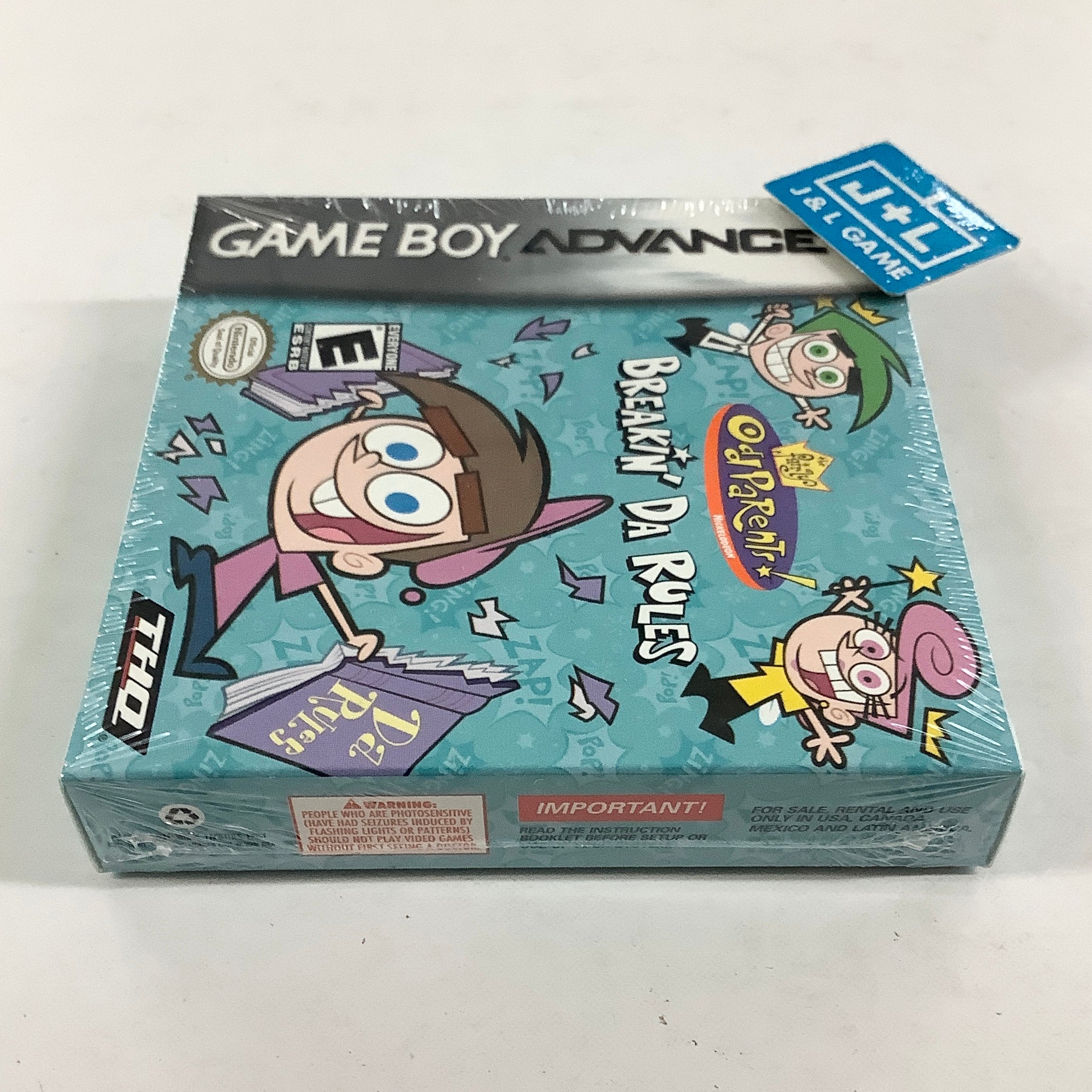 The Fairly OddParents! Breakin' Da Rules - (GBA) Game Boy Advance Video Games THQ