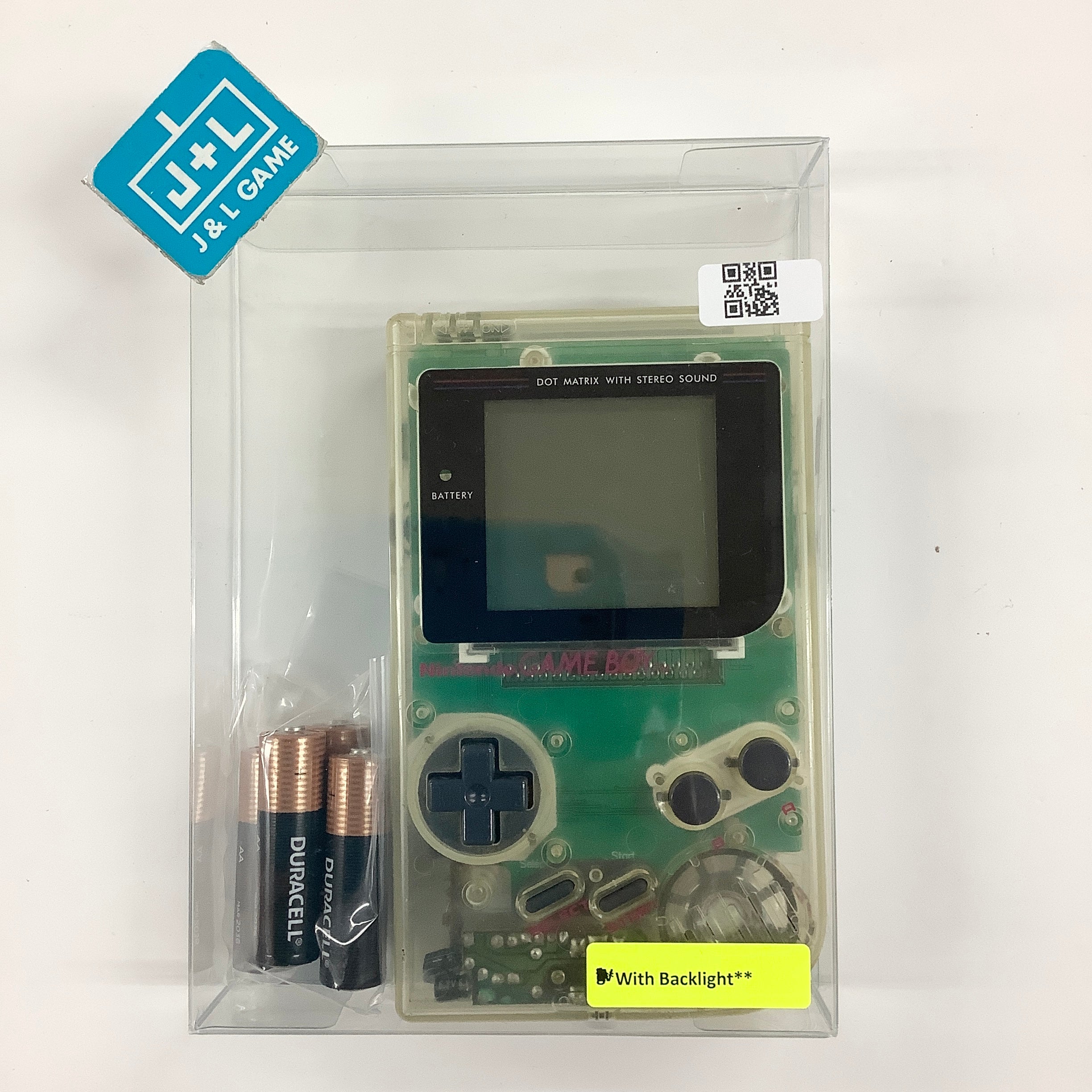 Nintendo Game Boy (Clear With Old Backlight) - (GB) Game Boy [Pre-Owned]