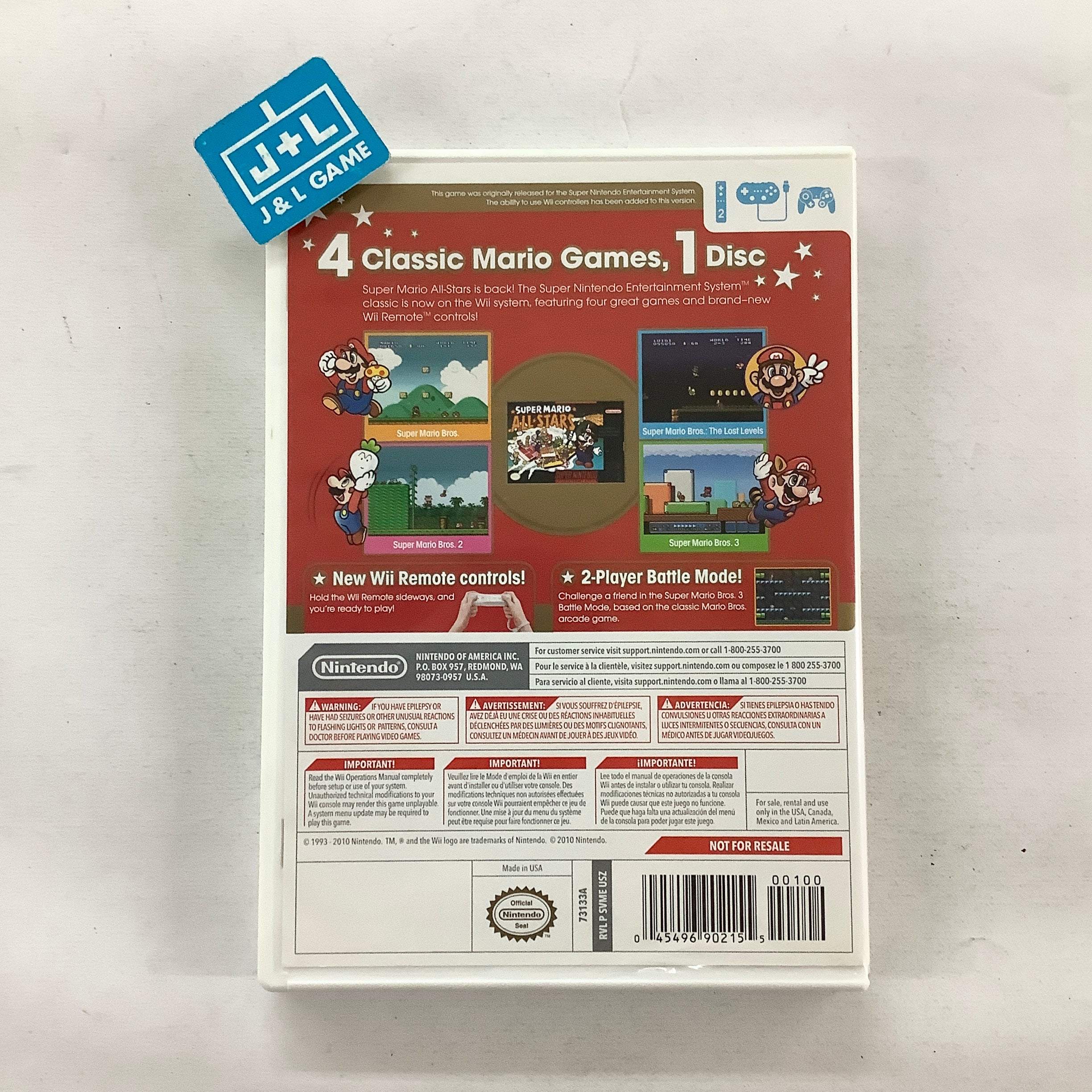 Super Mario All-Stars (Limited Edition) - Nintendo Wii [Pre-Owned] Video Games Nintendo