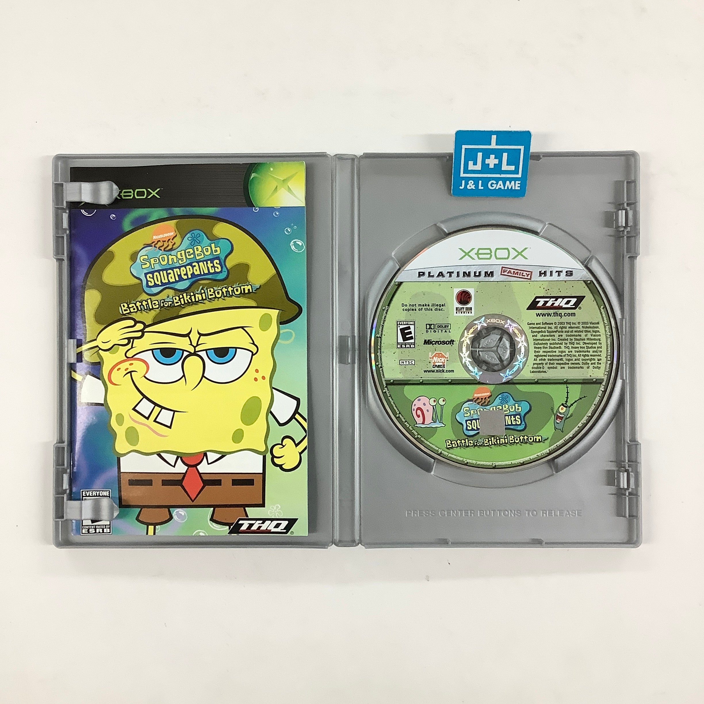 SpongeBob SquarePants: Battle for Bikini Bottom (Platinum Hits) - (XB) Xbox [Pre-Owned] Video Games THQ