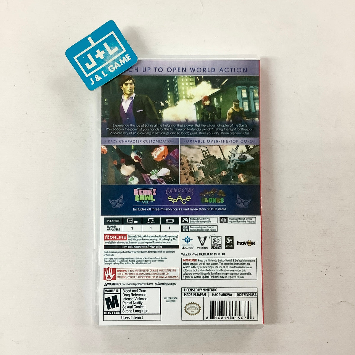 Saints Row: The Third - The Full Package - (NSW) Nintendo Switch [Pre ...