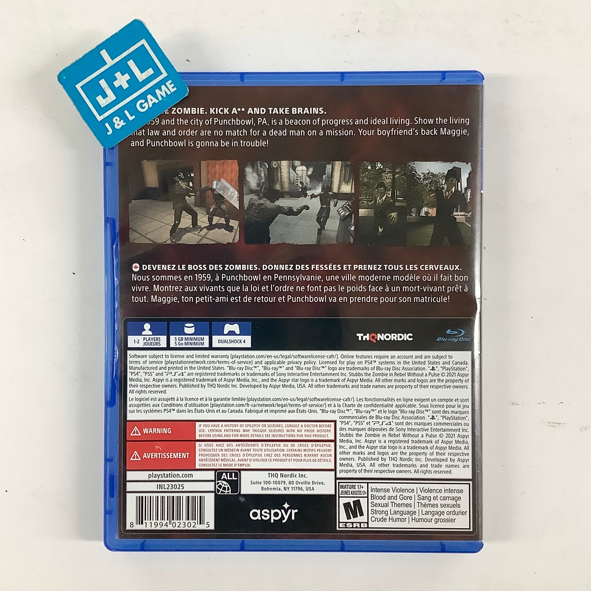 Stubbs the Zombie in Rebel Without a Pulse - (PS4) PlayStation 4 [Pre-Owned] Video Games THQ Nordic