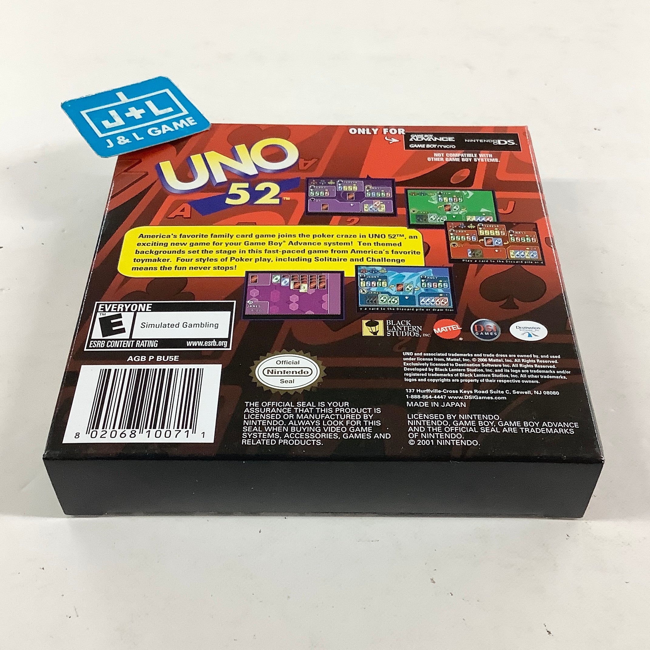 Uno 52 - (GBA) Game Boy Advance [Pre-Owned]