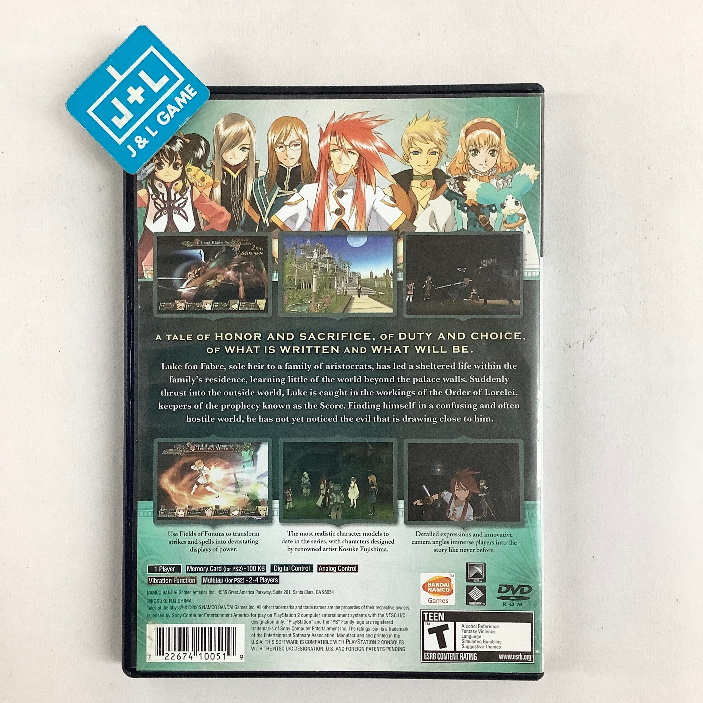 Tales of the Abyss - (PS2) PlayStation 2 [Pre-Owned] Video Games Namco Bandai Games
