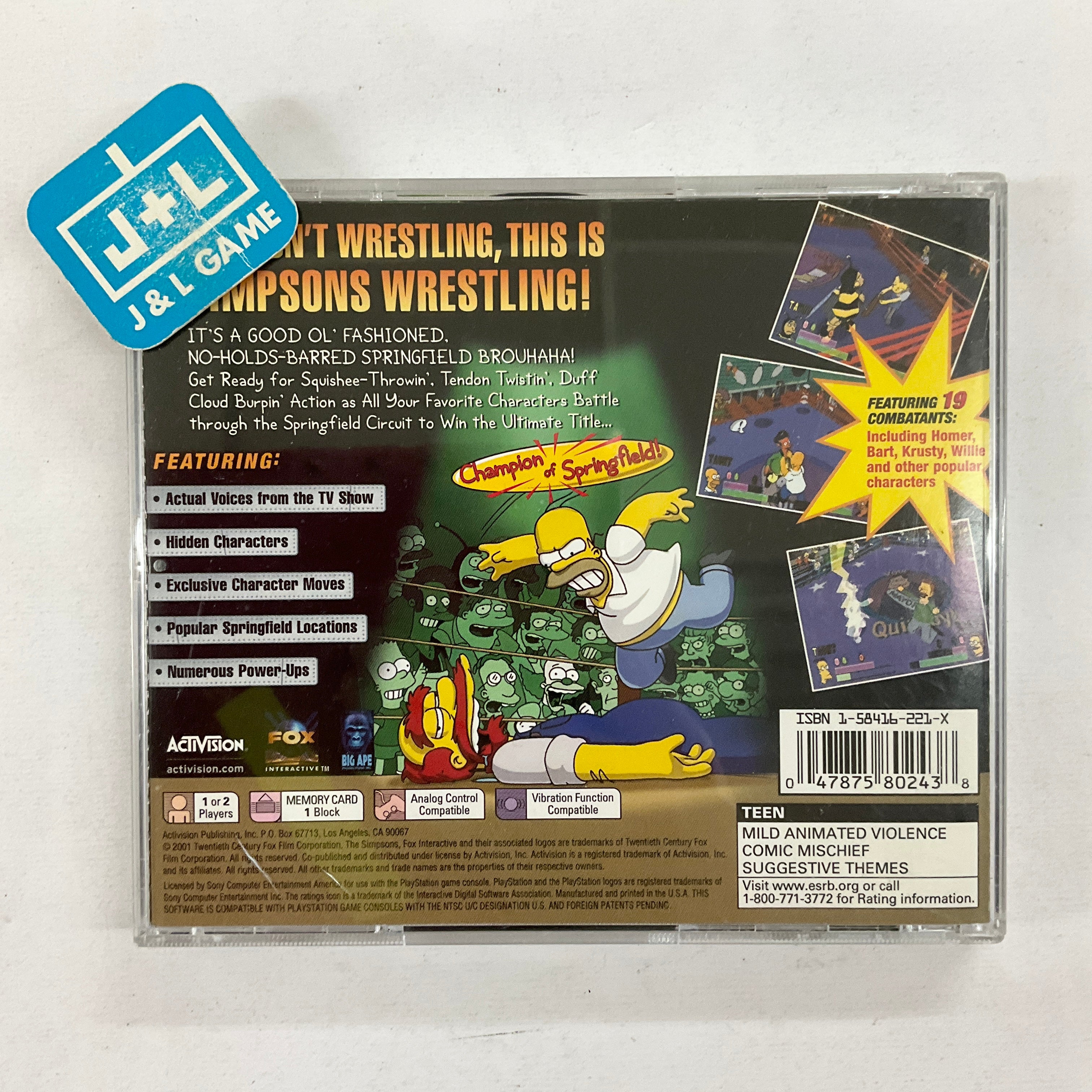 Simpsons Wrestling (PS) [import anglais Simpsons Wrestling (PS) [import anglais