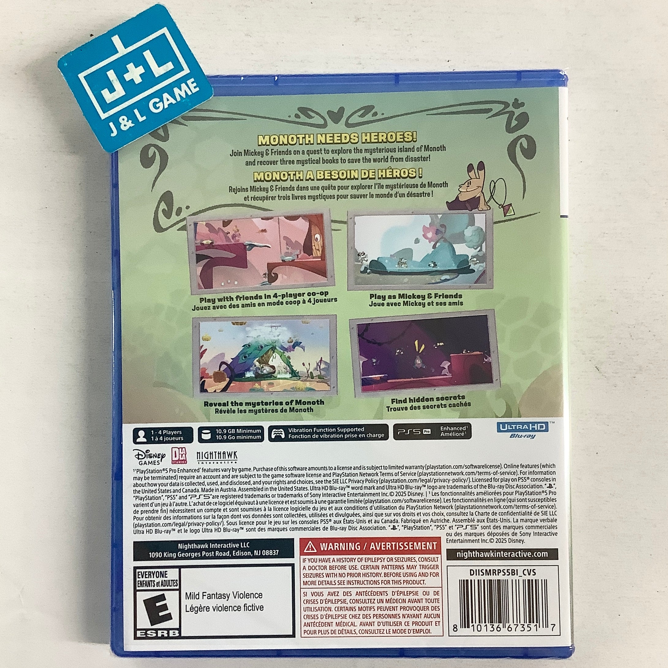 Disney Illusion Island Starring Mickey & Friends - (PS5) PlayStation 5 Video Games Nighthawk Interactive