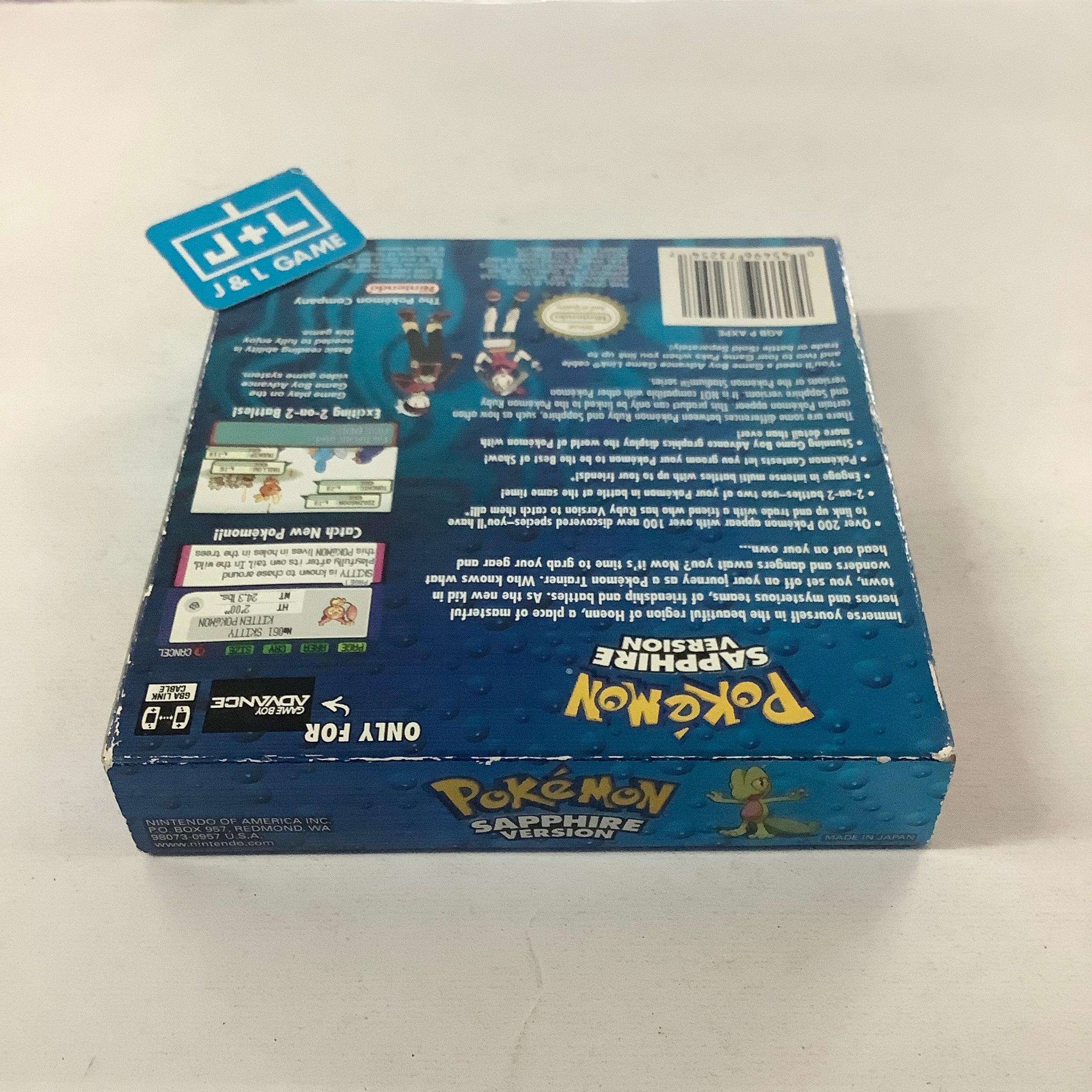 Pokemon Sapphire Version - (GBA) Game Boy Advance [Pre-Owned] Video Games Nintendo   