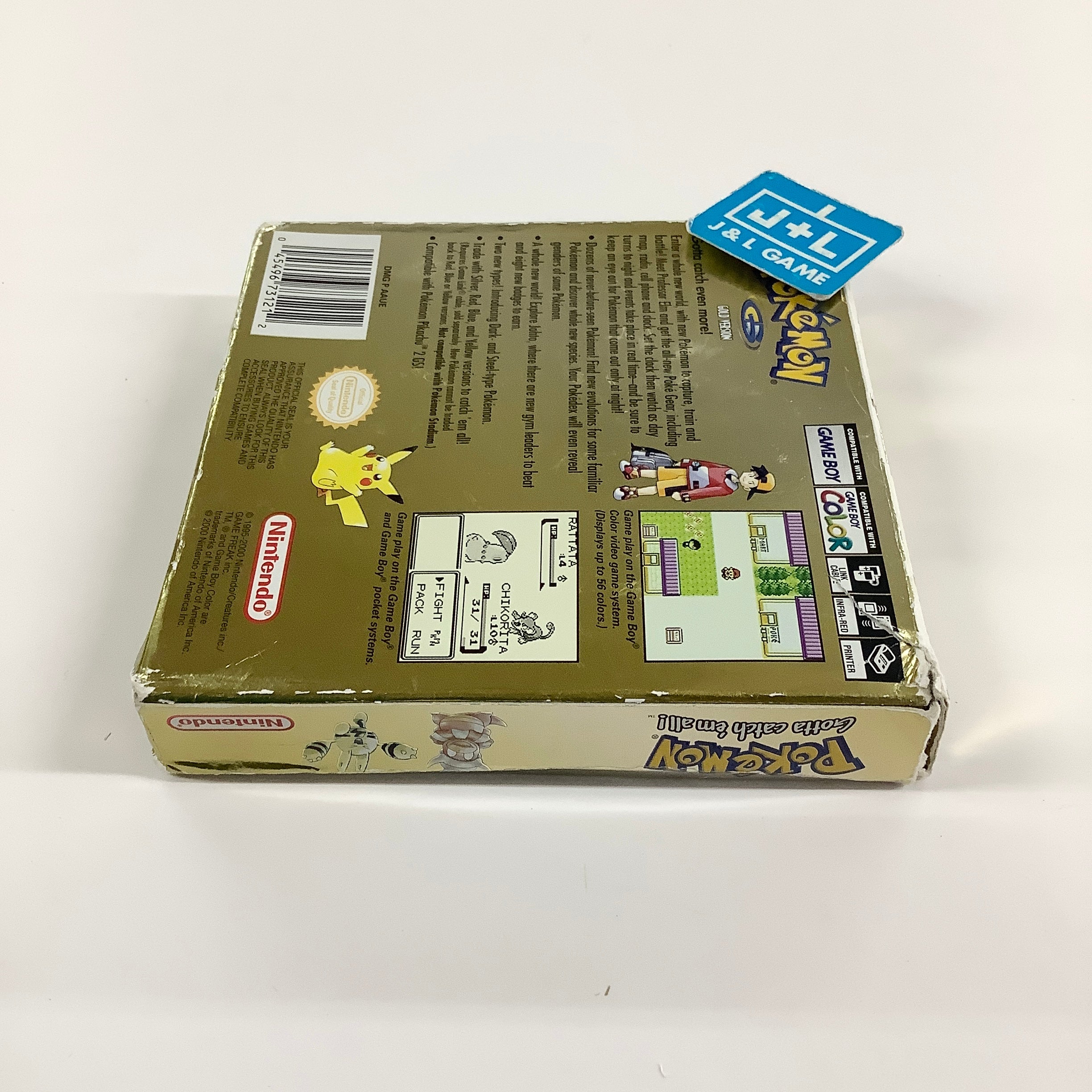 Pokemon Gold Version - (GBC) Game Boy Color [Pre-Owned]