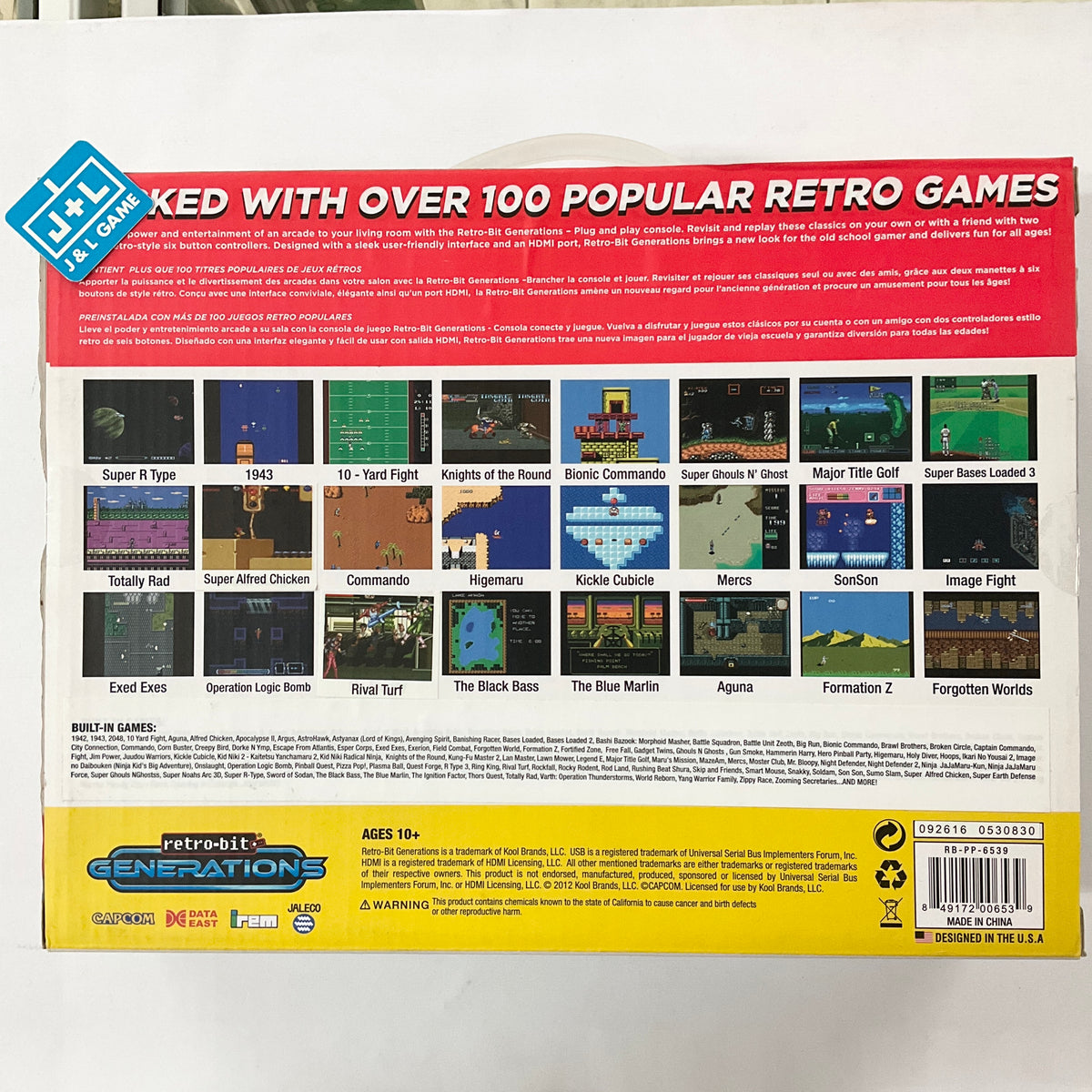 Retro Bit Rope Retro-Bit Generations - Plug and Play Console | J&L Game