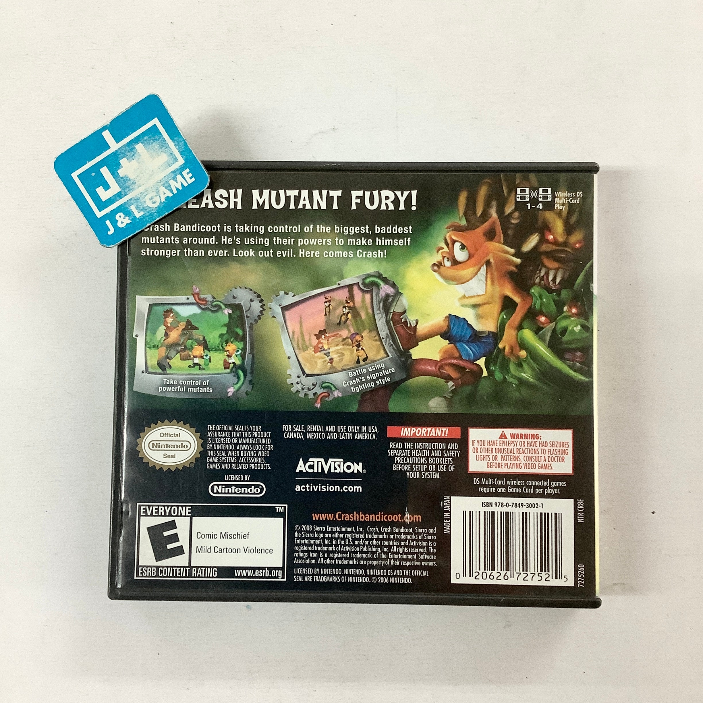 Crash: Mind Over Mutant - (NDS) Nintendo DS [Pre-Owned] Video Games Activision   