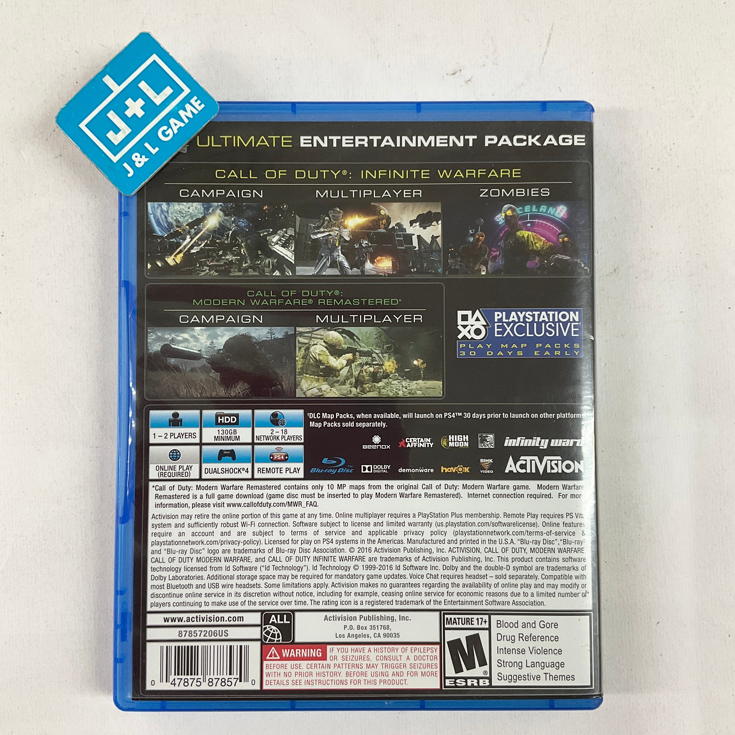 Call of Duty: Infinite Warfare (Legacy Edition) - (PS4) PlayStation 4 [Pre-Owned] Video Games Activision