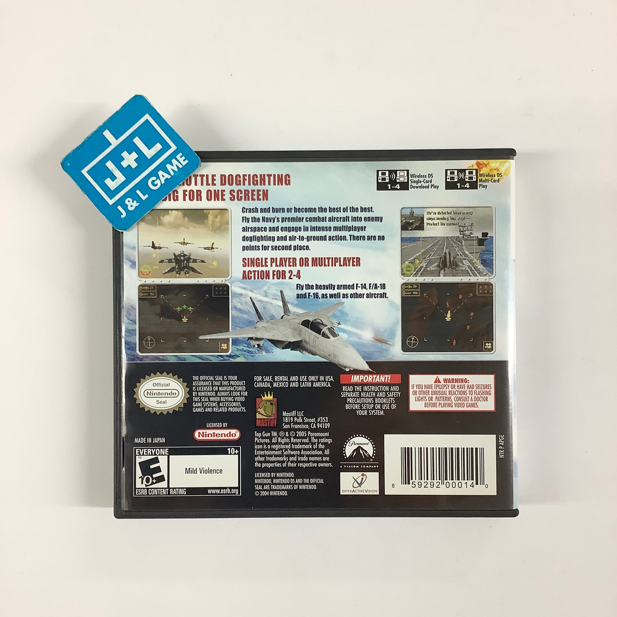 Top Gun - (NDS) Nintendo DS [Pre-Owned] Video Games Mastiff