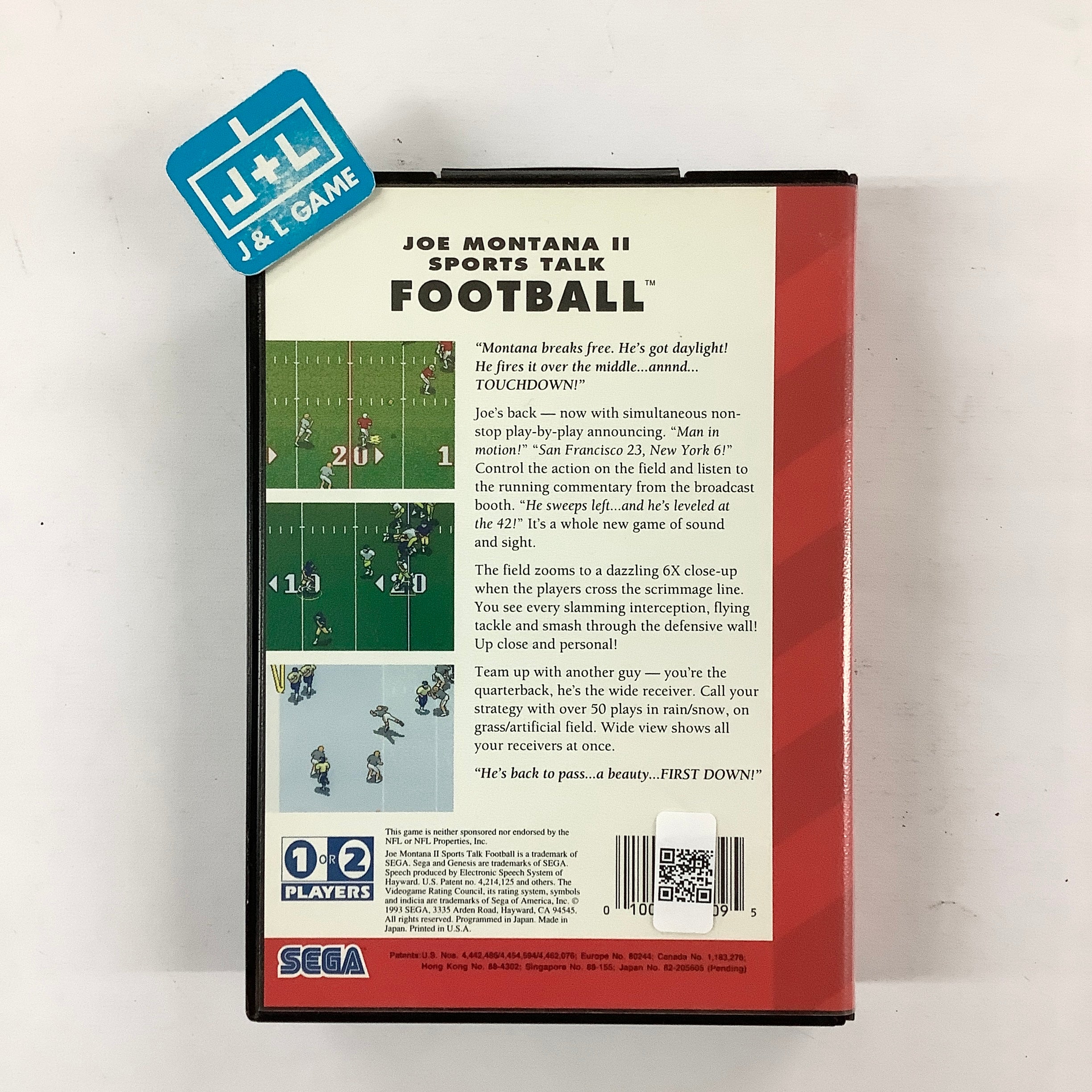 Joe Montana II: Sports Talk Football (Sega Classic) - (SG) SEGA Genesis [Pre-Owned] Video Games Sega   