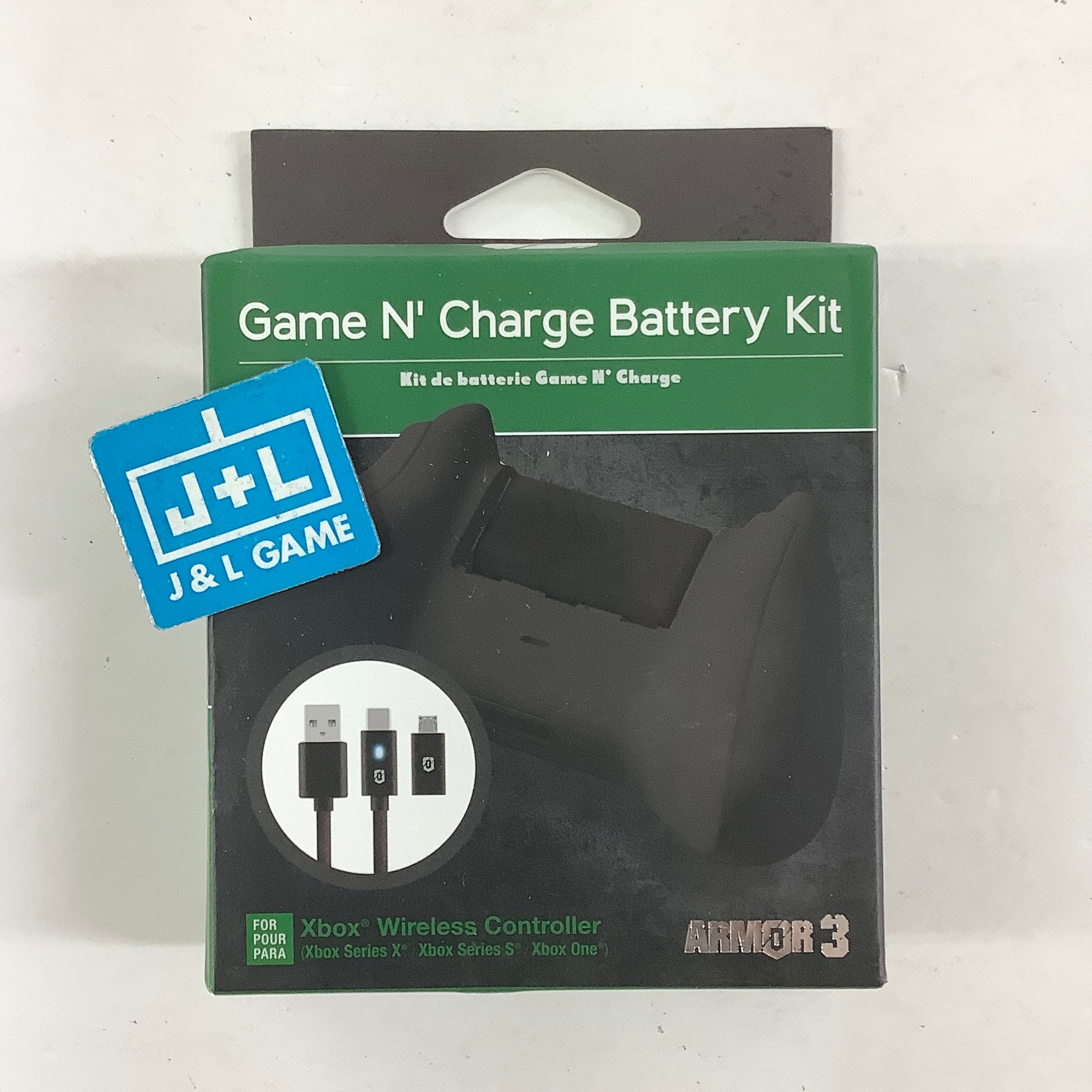 Hyperkin Game N' Charge Battery Kit for Xbox Wireless Controller (Black) - (XSX) Xbox Series X ACCESSORIES Hyperkin