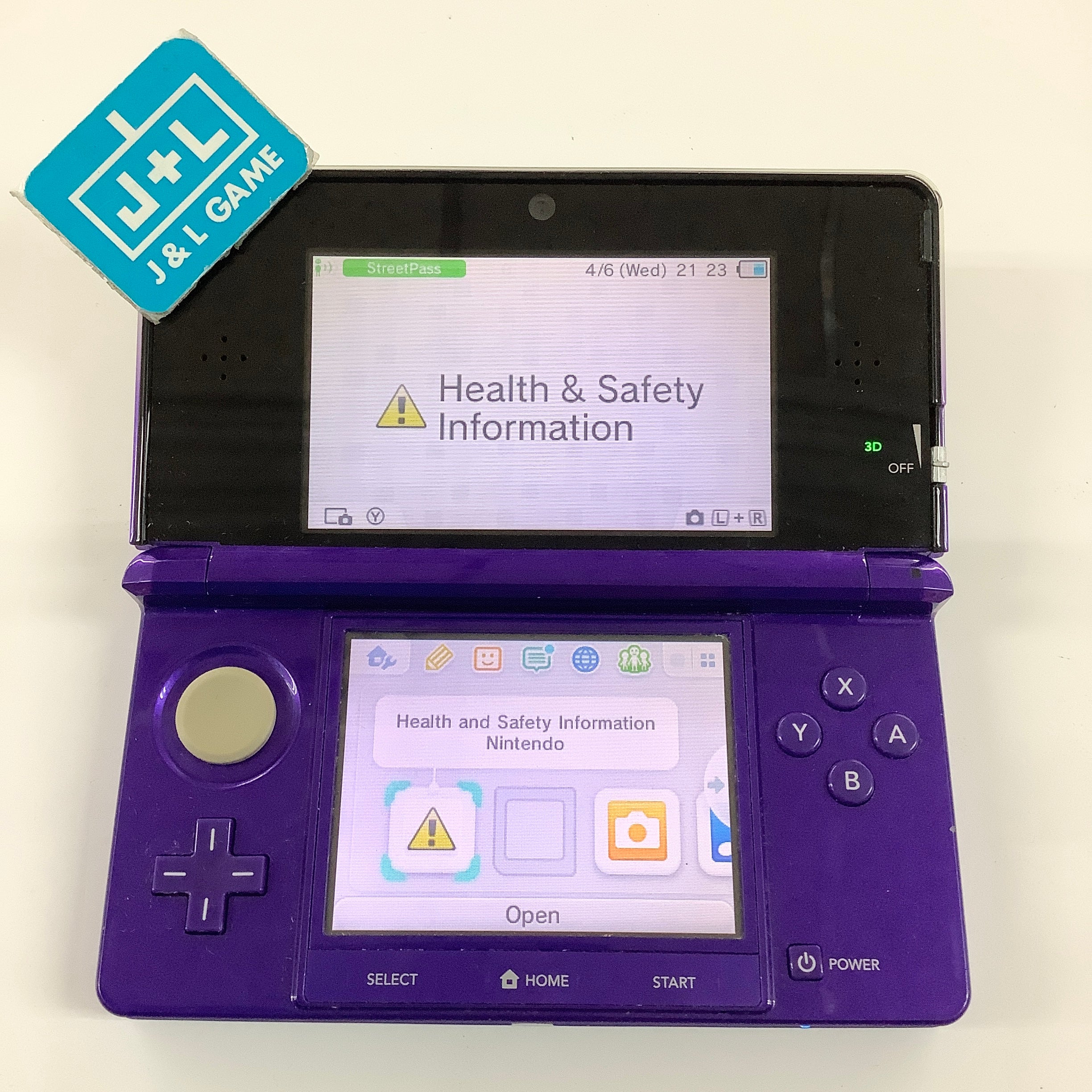 Nintendo 3DS Console (Midnight Purple) - Nintendo 3DS [Pre-Owned] Consoles Nintendo