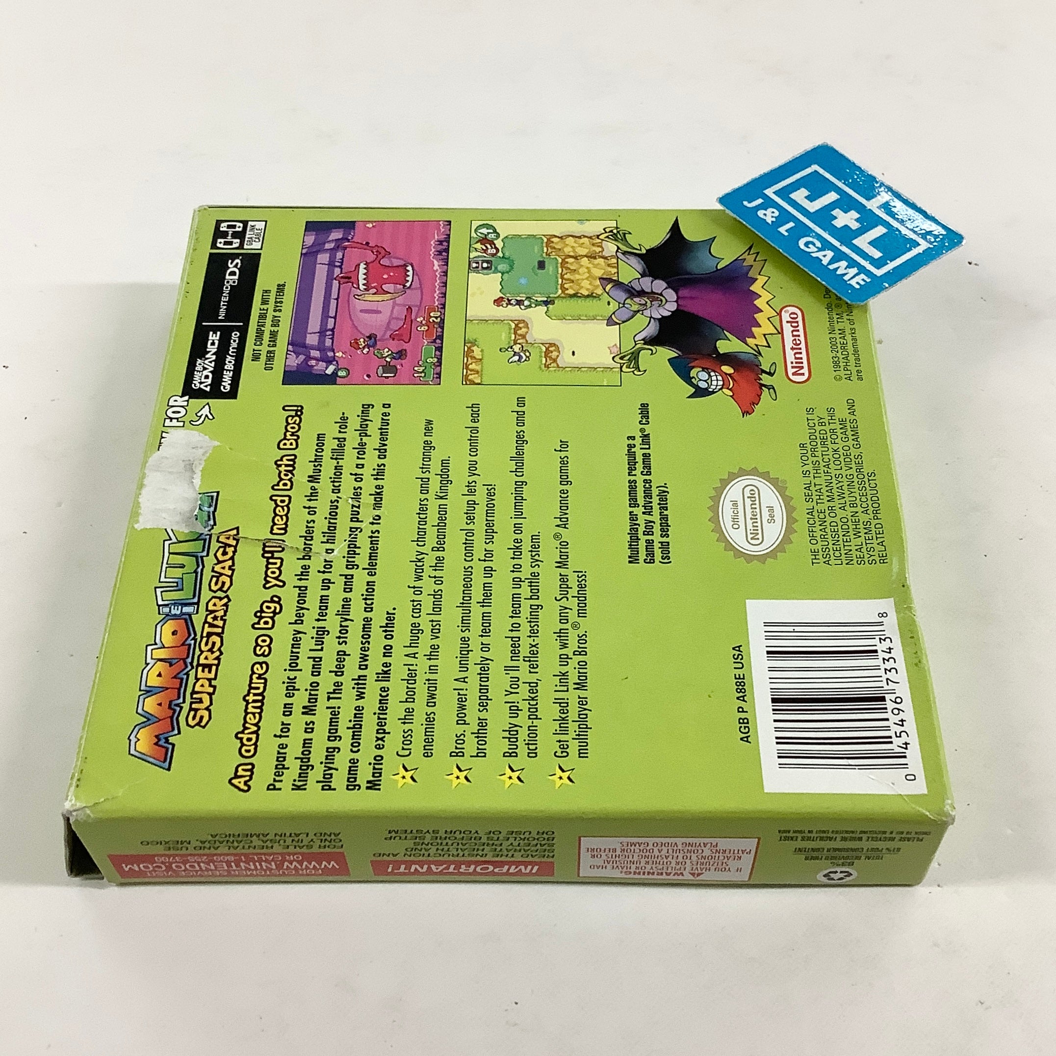 Mario & Luigi: Superstar Saga (Player's Choice) - (GBA) Game Boy Advance [Pre-Owned] Video Games Nintendo