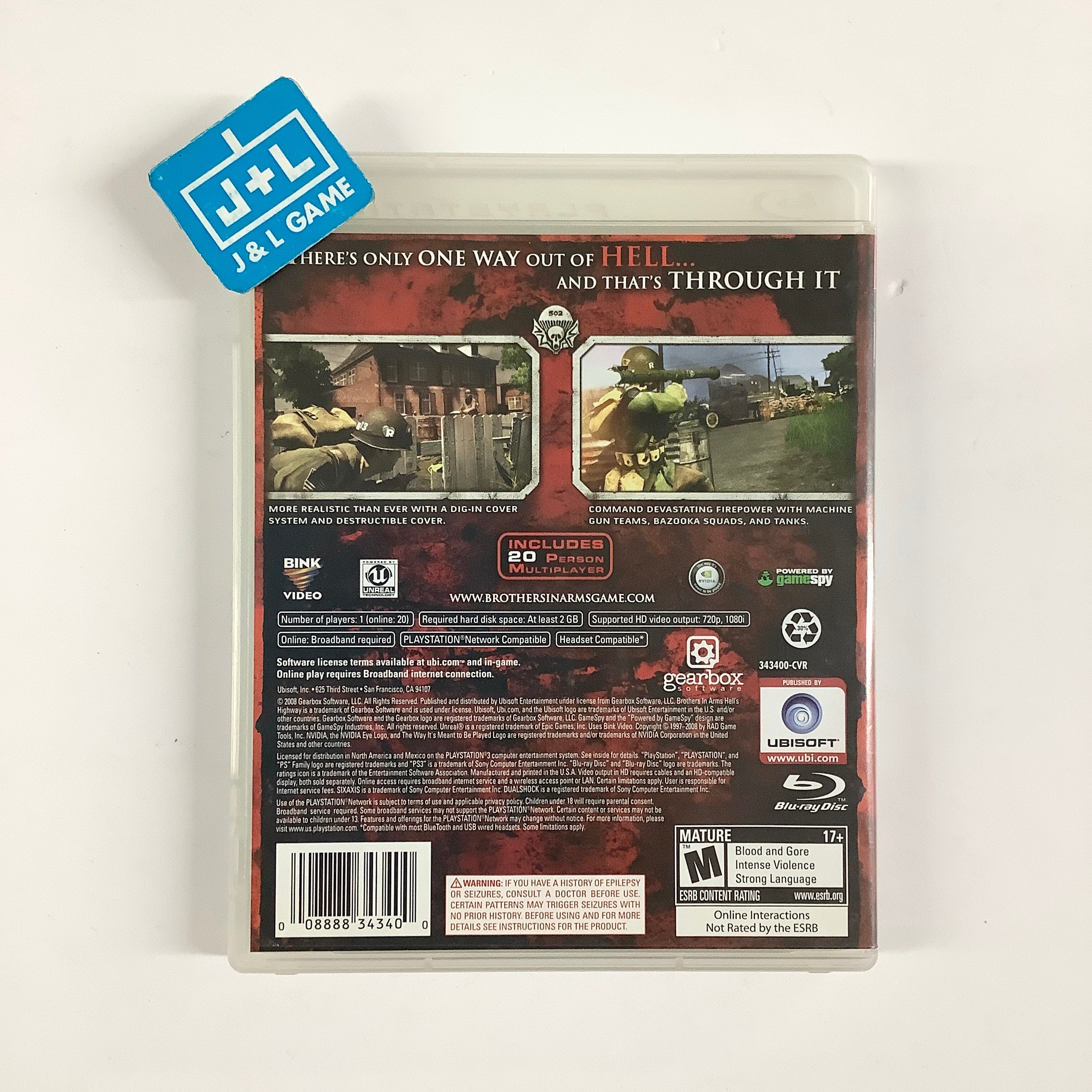 Brothers in Arms: Hell's Highway - (PS3) PlayStation 3 [Pre-Owned]