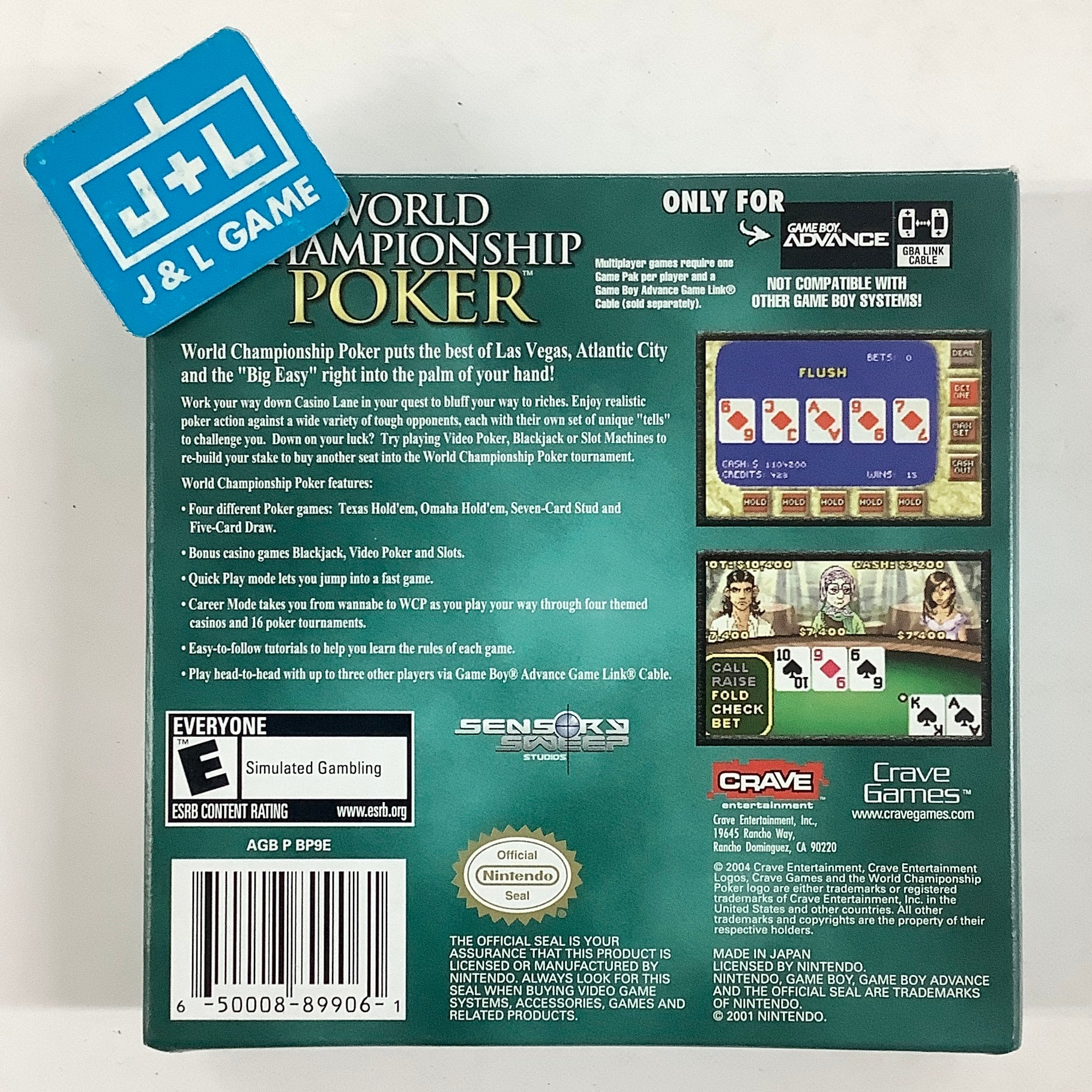 World Championship Poker - (GBA) Game Boy Advance [Pre-Owned] Video Games Crave