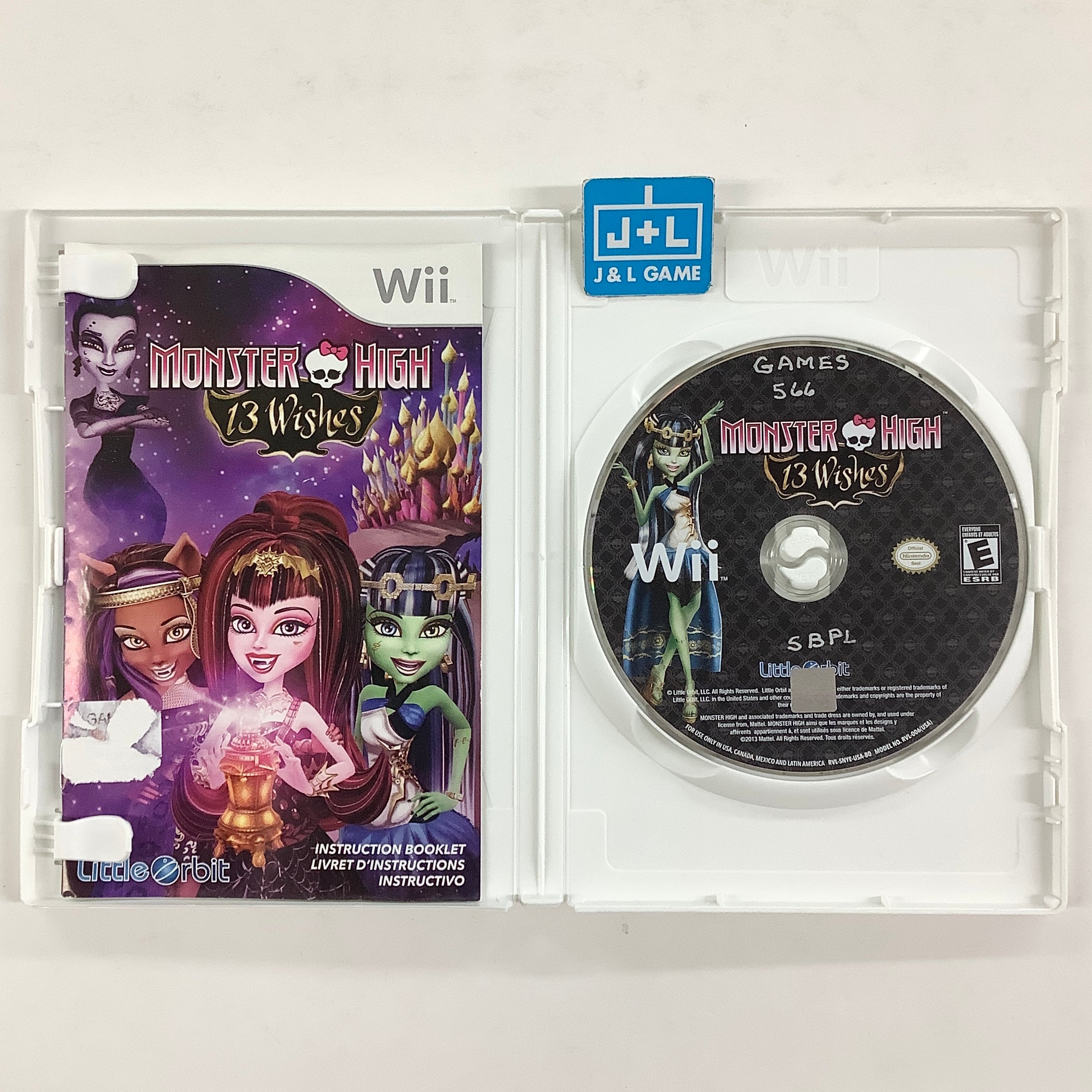 Monster High: 13 Wishes - Nintendo Wii [Pre-Owned] Video Games Little Orbit