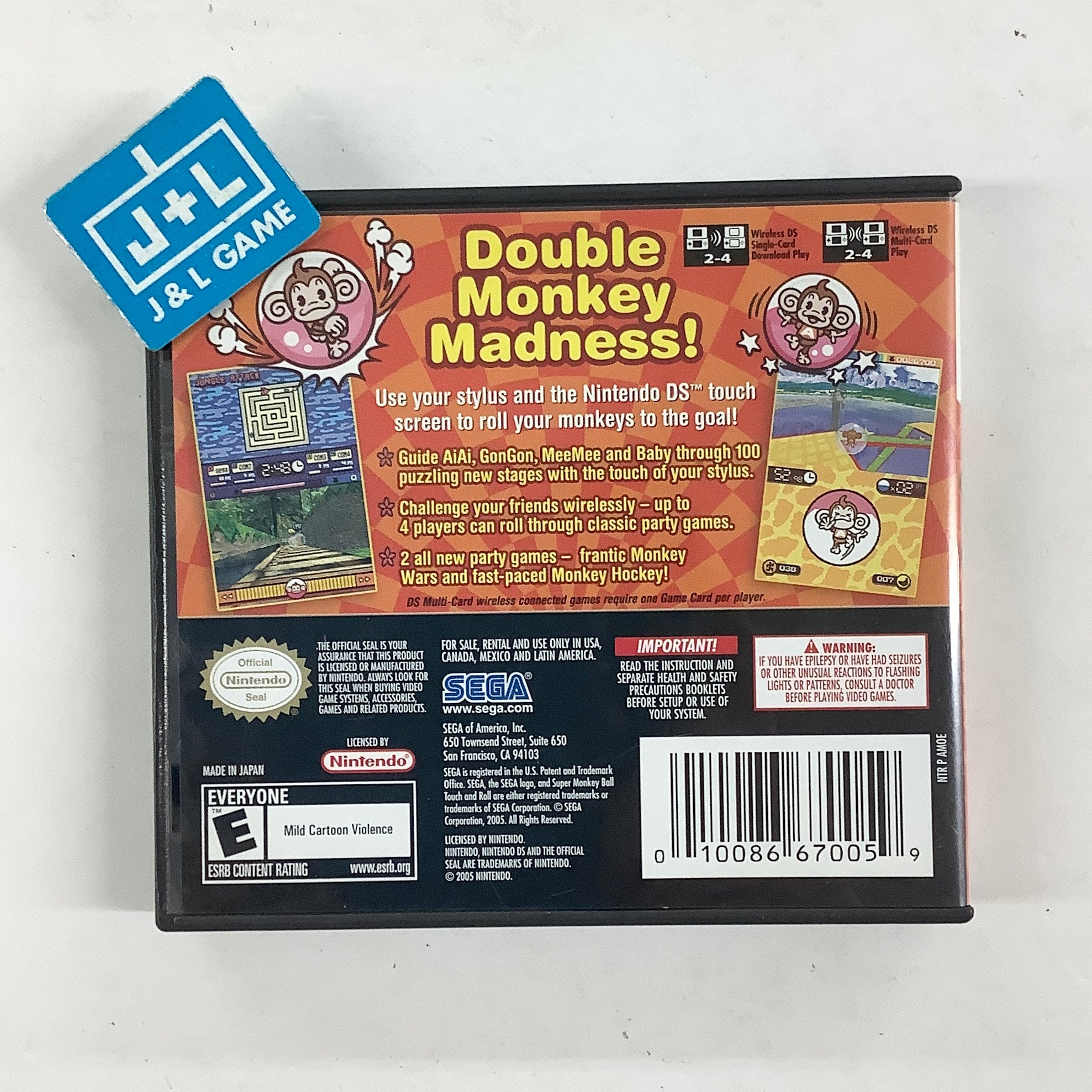 Super Monkey Ball: Touch & Roll - (NDS) Nintendo DS [Pre-Owned] Video Games Sega