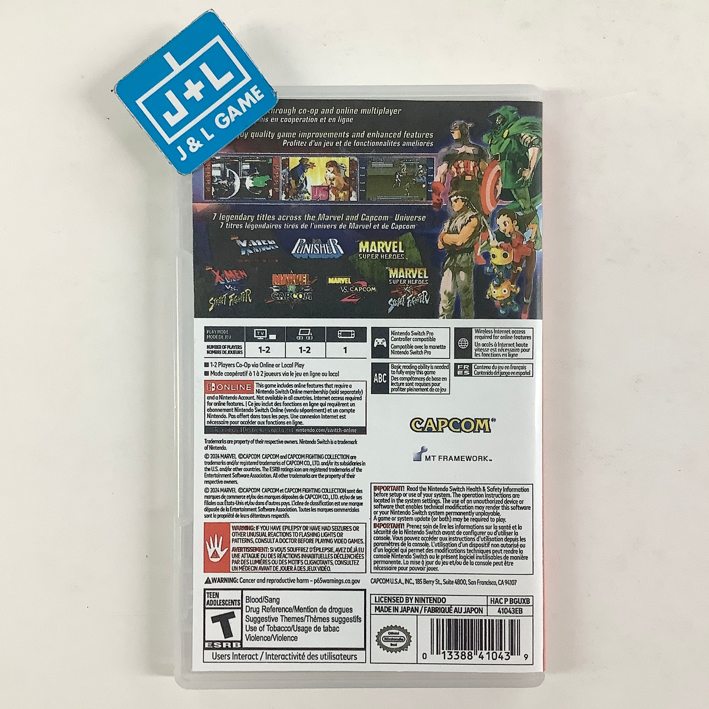 Marvel vs. Capcom Fighting Collection: Arcade Classics - (NSW) Nintendo Switch [Pre-Owned] Video Games Capcom