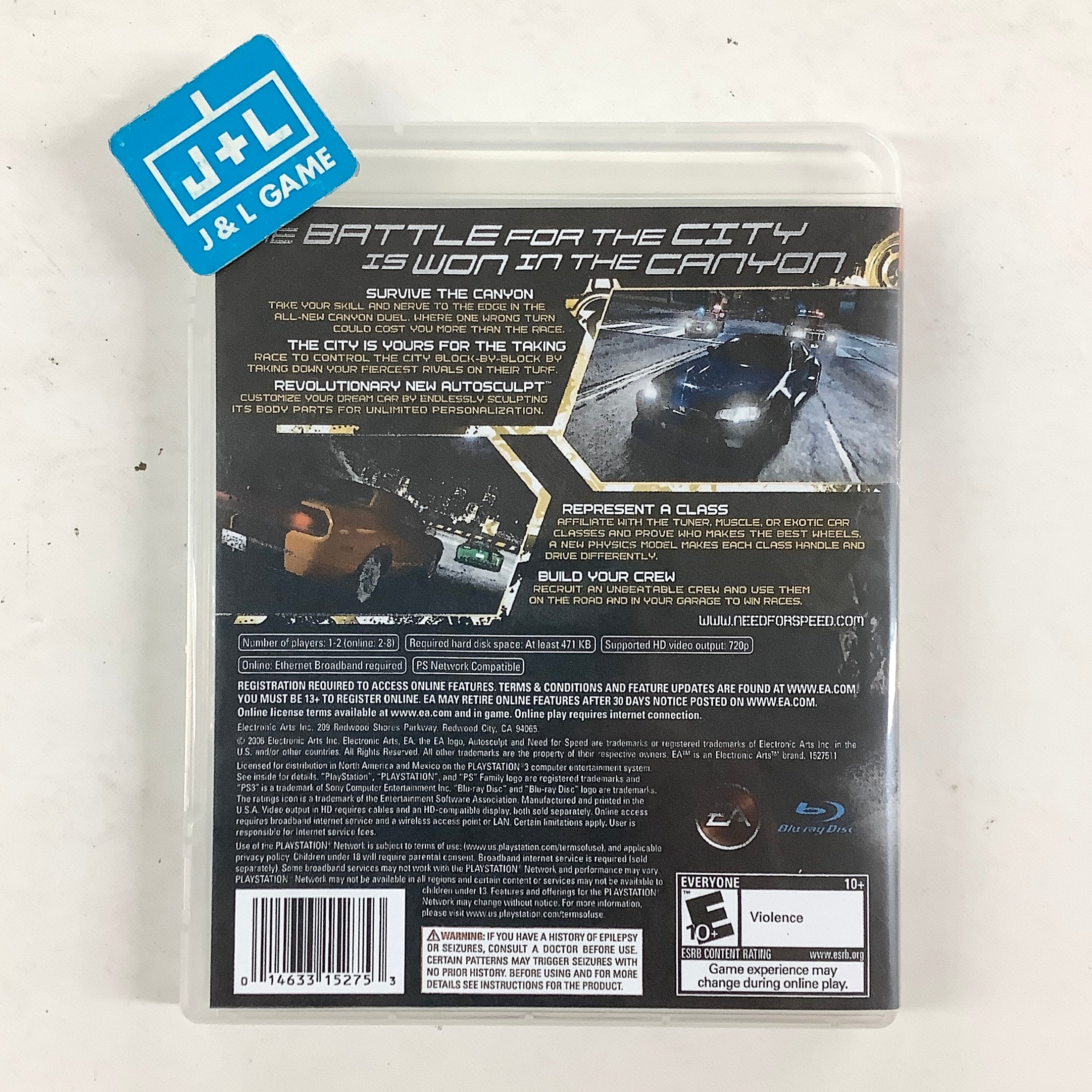 Need for Speed: Carbon - (PS3) PlayStation 3 [Pre-Owned] Video Games EA Games