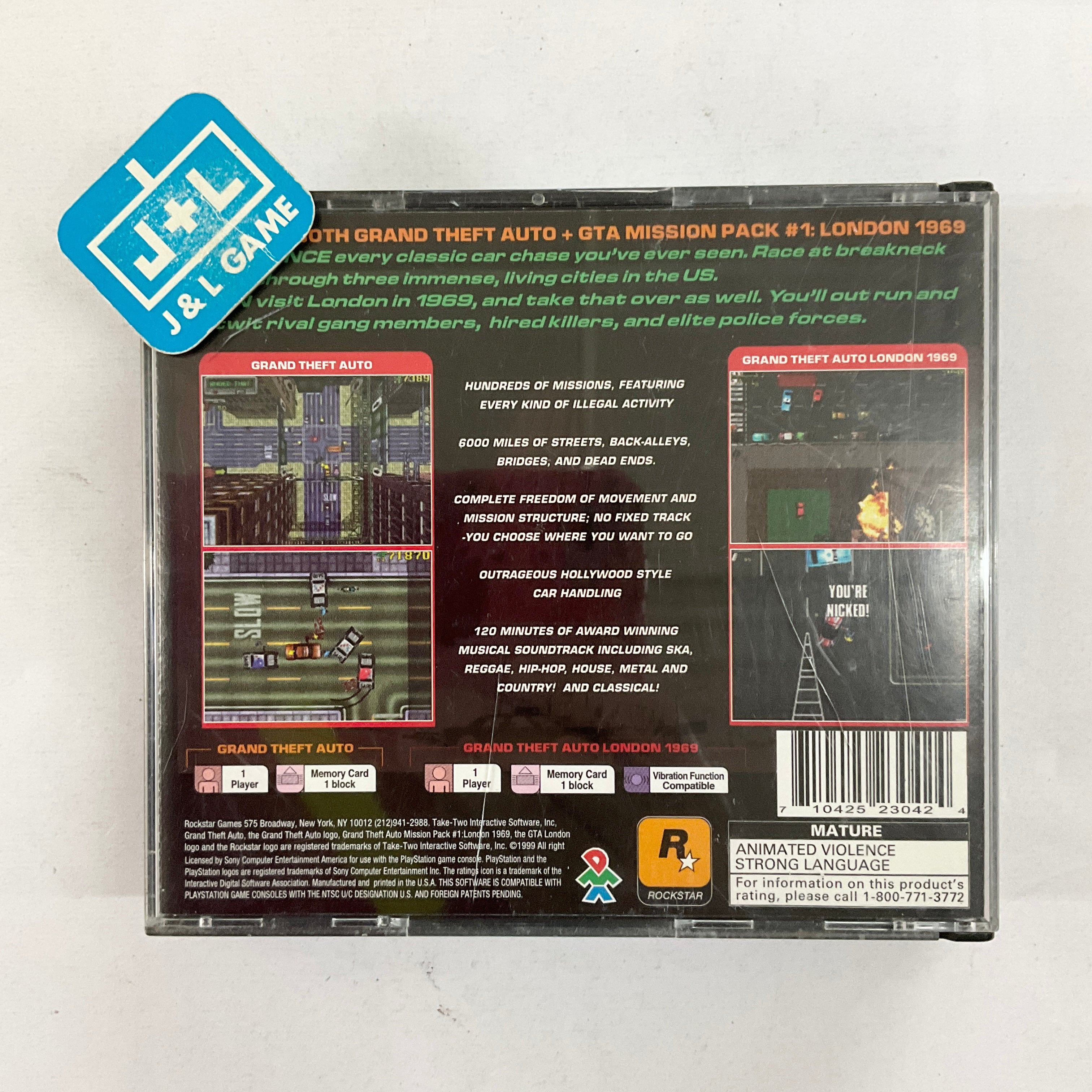 Grand Theft Auto: The Director's Cut - (PS1) PlayStation 1 [Pre-Owned] Video Games Rockstar Games   