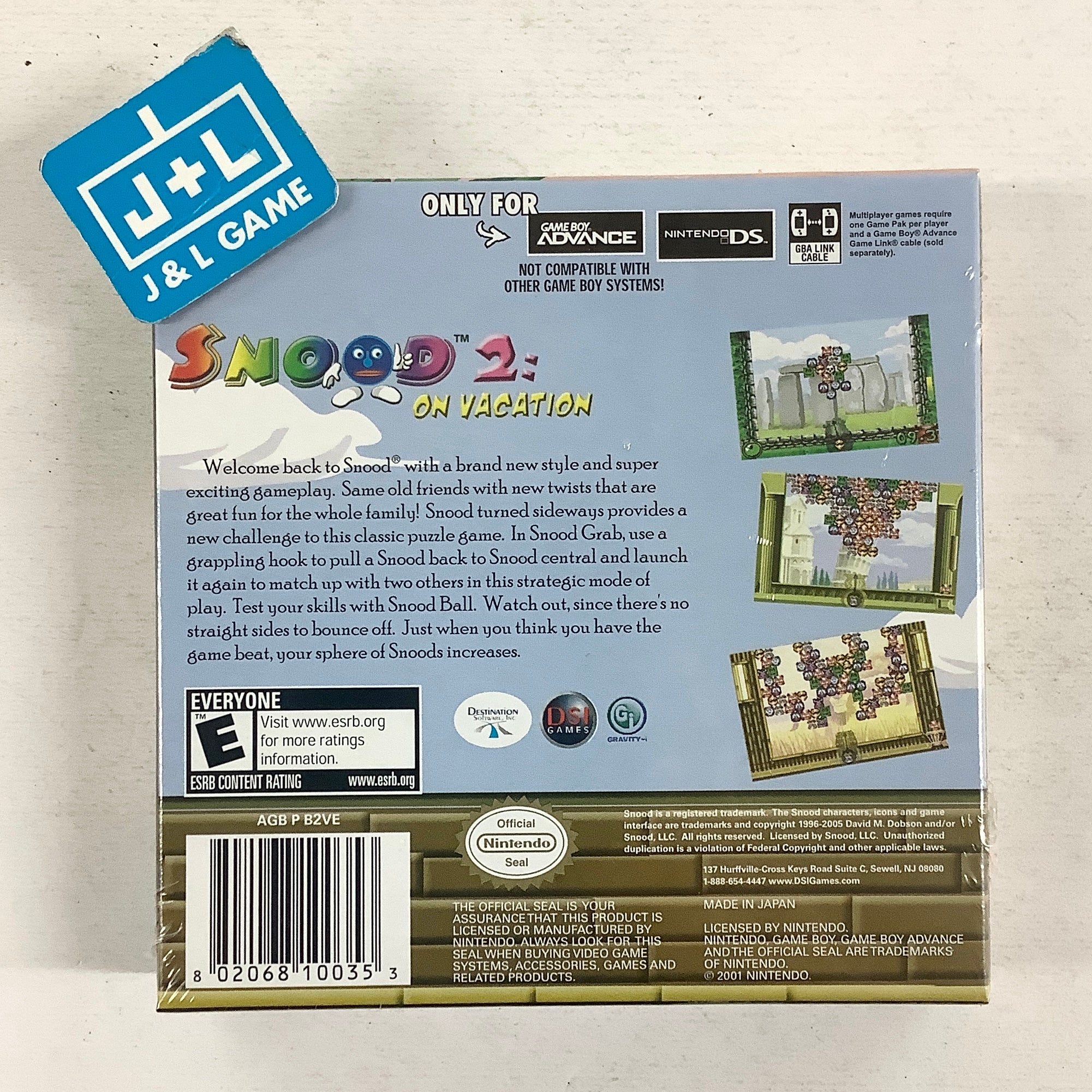 Snood 2: On Vacation - (GBA) Game Boy Advance Video Games Destination Software