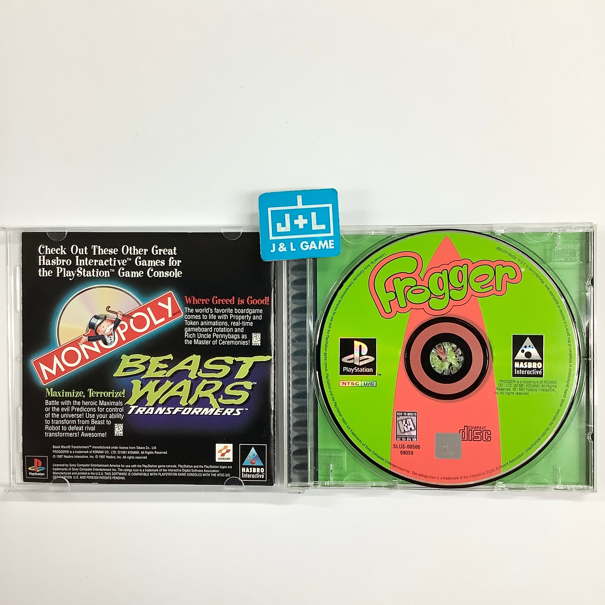Frogger - (PS1) PlayStation 1 [Pre-Owned] Video Games Hasbro Interactive