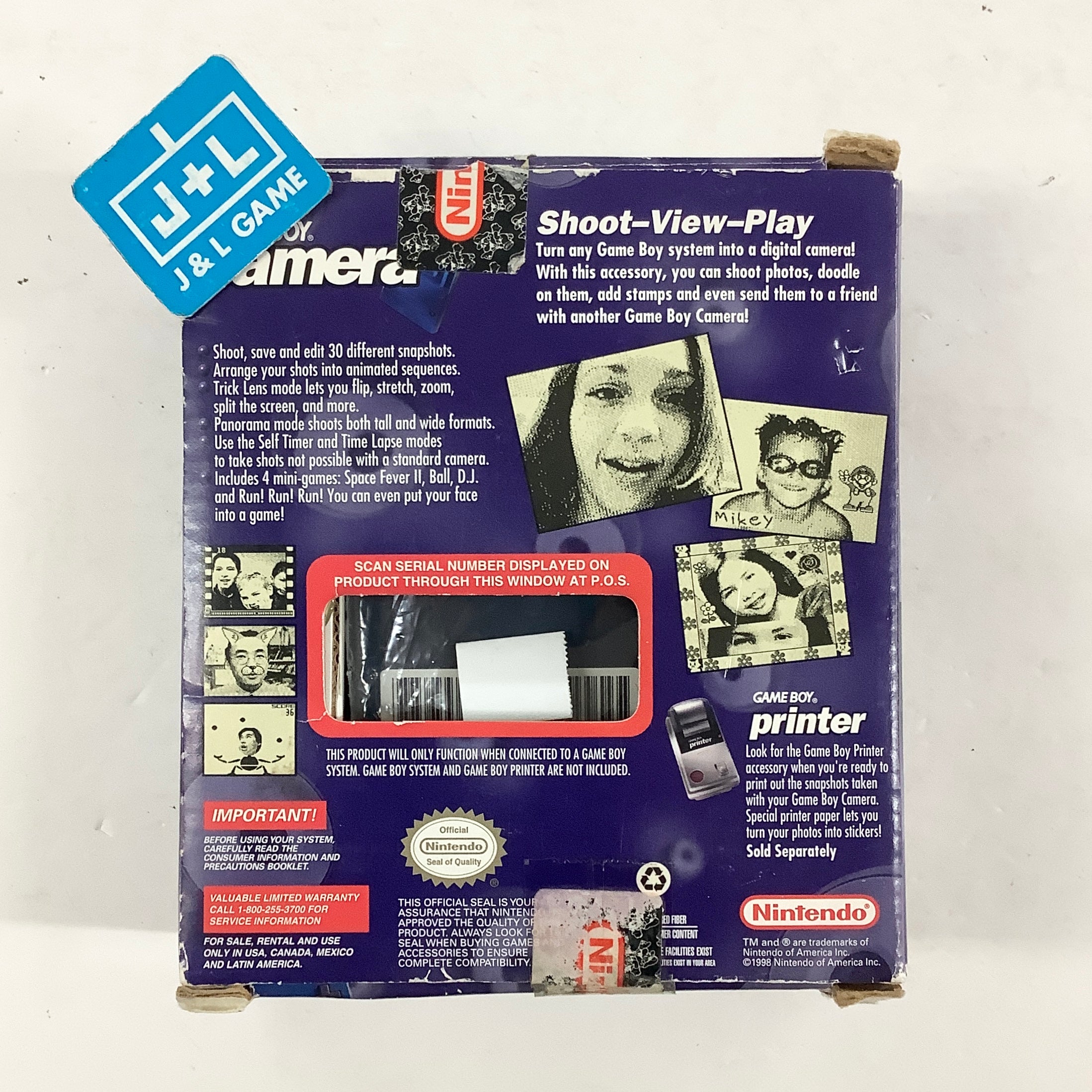 Nintendo Game Boy Camera (Blue) - (GB) Game Boy [Pre-Owned] Accessories Nintendo