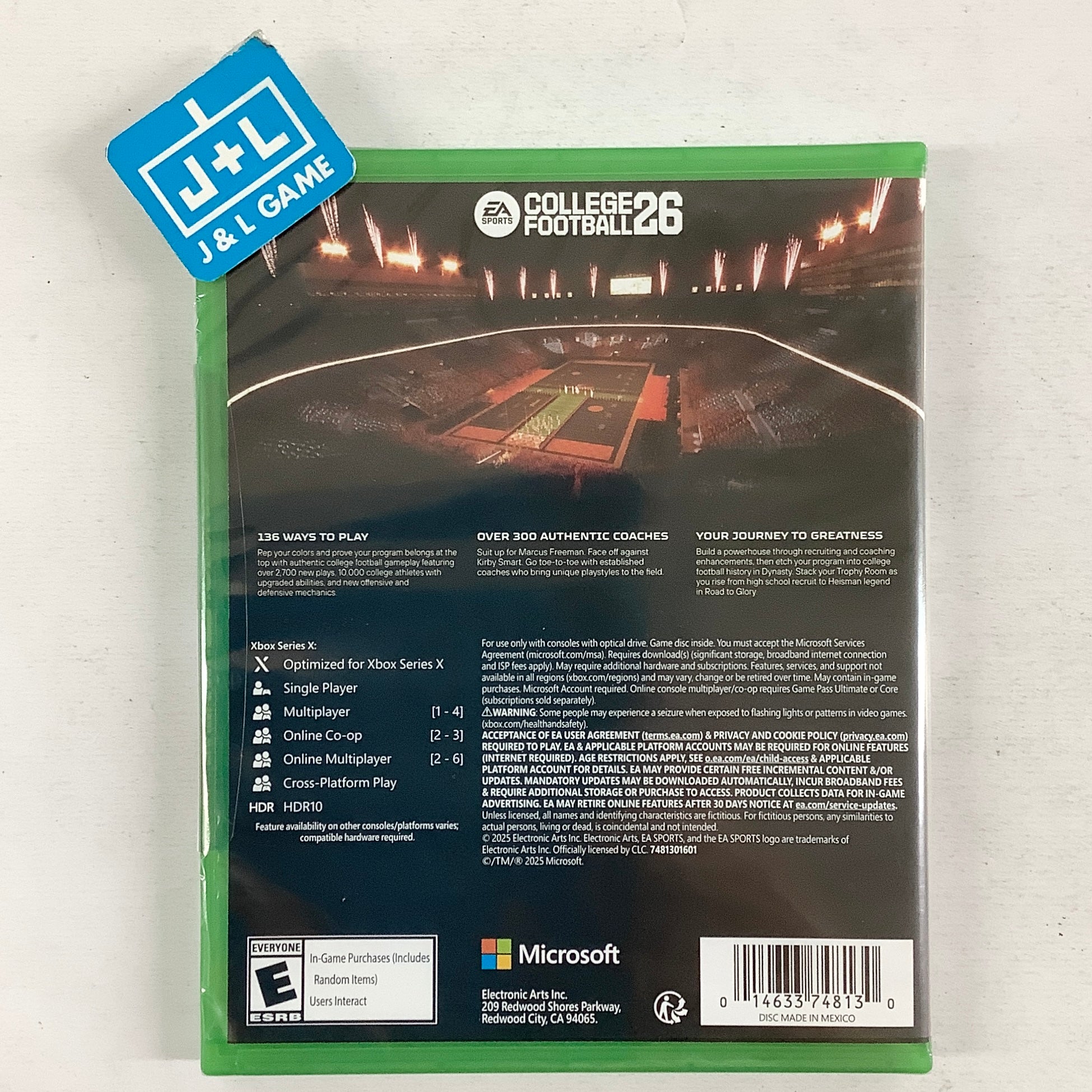 College Football 26 - (XSX) Xbox Series X Video Games Electronic Arts