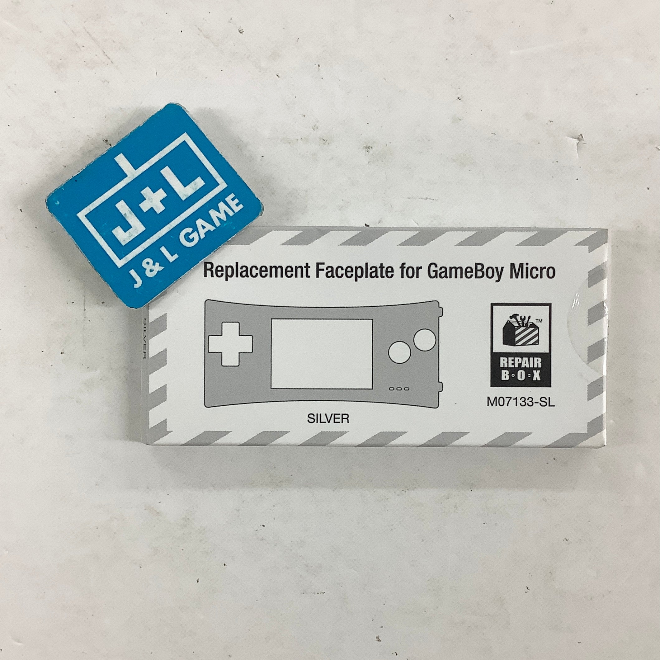 Game Boy Micro Replacement Faceplate (Silver) - (GBA) Game Boy Advance Accessories RepairBox