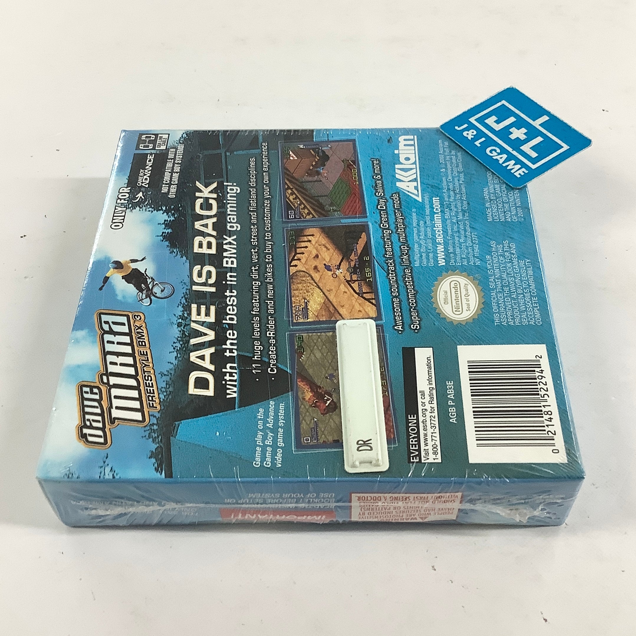 Dave Mirra Freestyle BMX 3 - (GBA) Game Boy Advance Video Games Acclaim