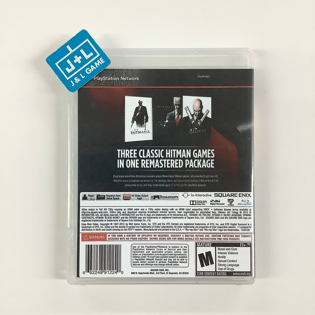 Hitman HD Trilogy - (PS3) Playstation 3 [Pre-Owned] Video Games Square Enix