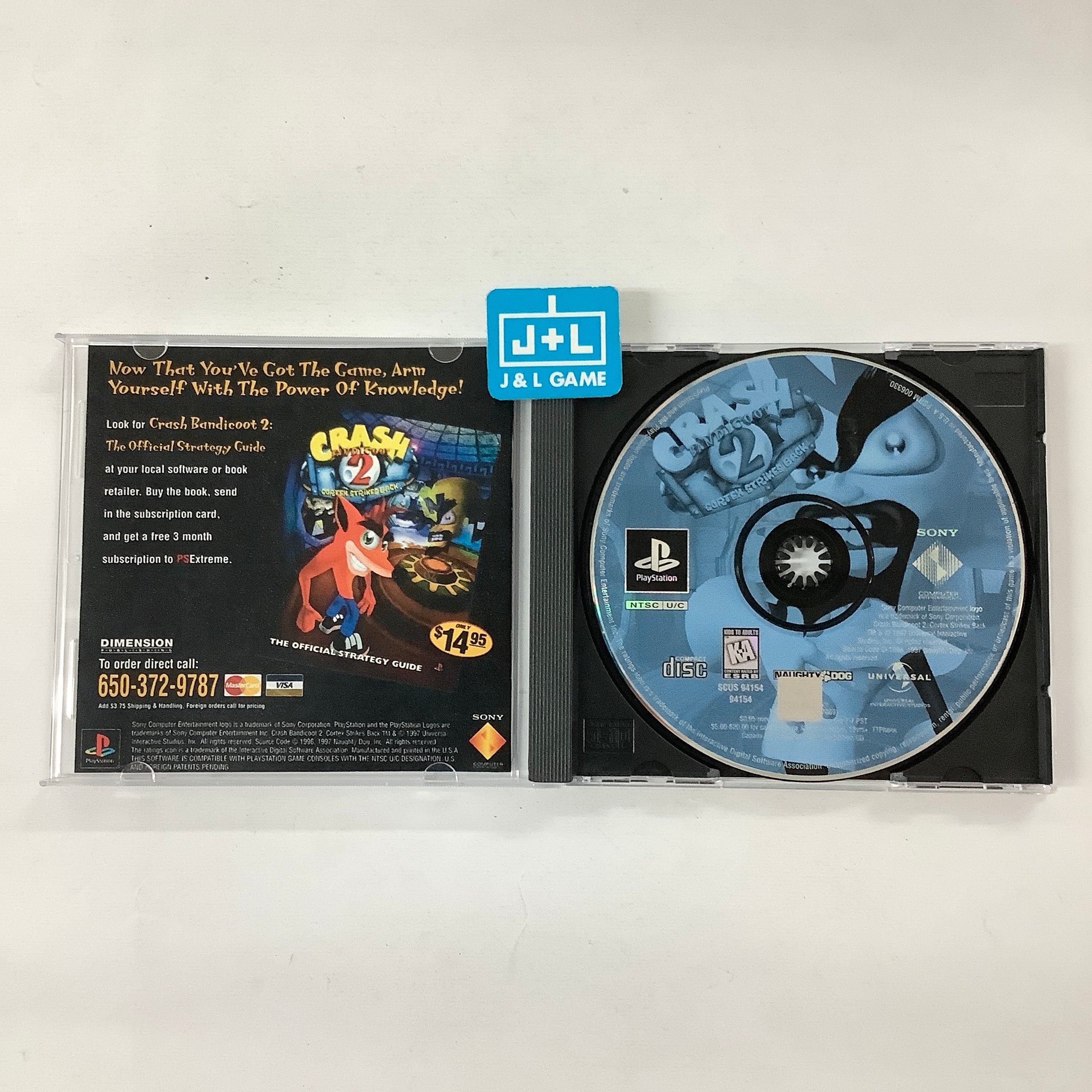 Crash Bandicoot 2: Cortex Strikes Back  - (PS1) PlayStation 1 [Pre-Owned] Video Games SCEA   