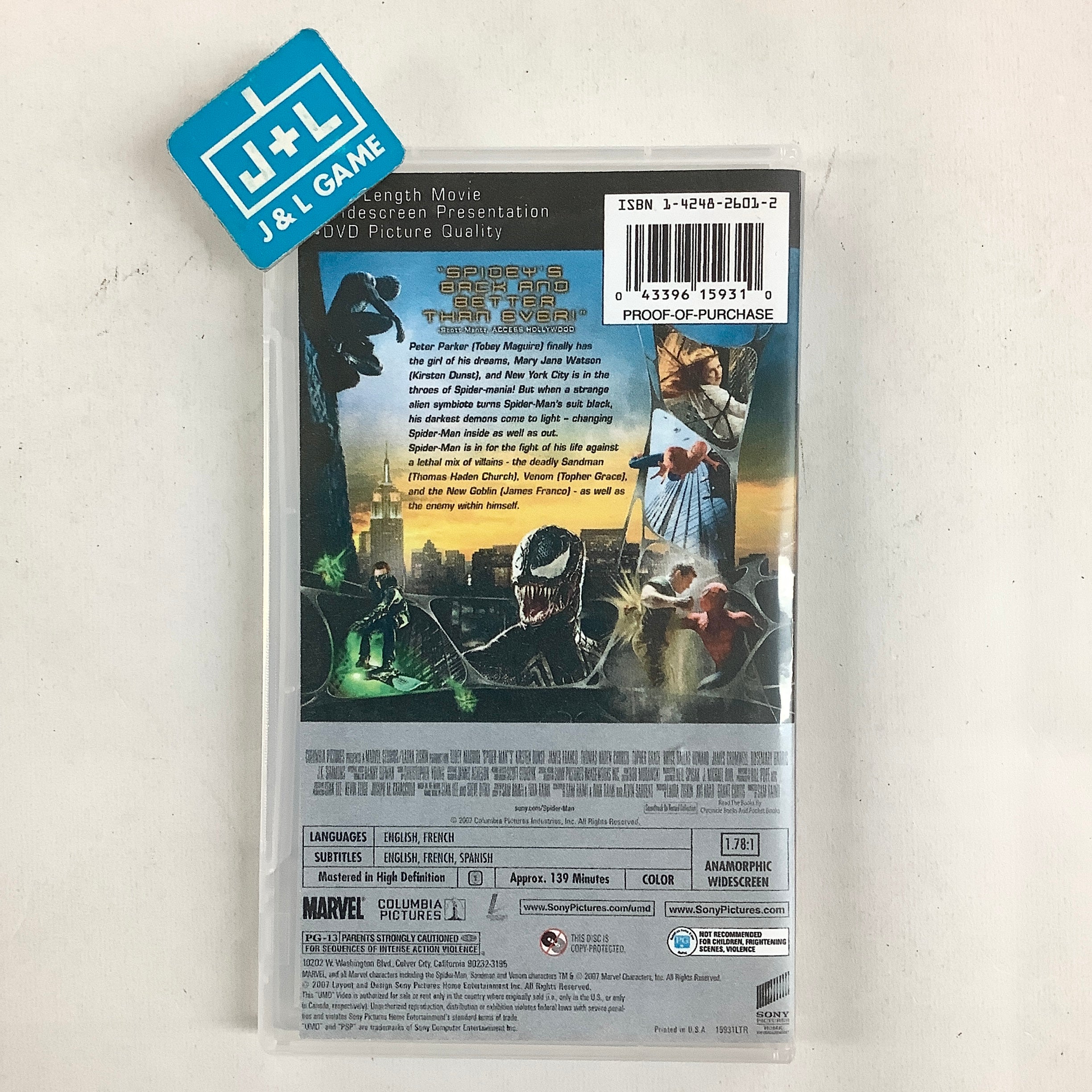 Spider-Man 3 - PSP UMD Video [Pre-Owned]