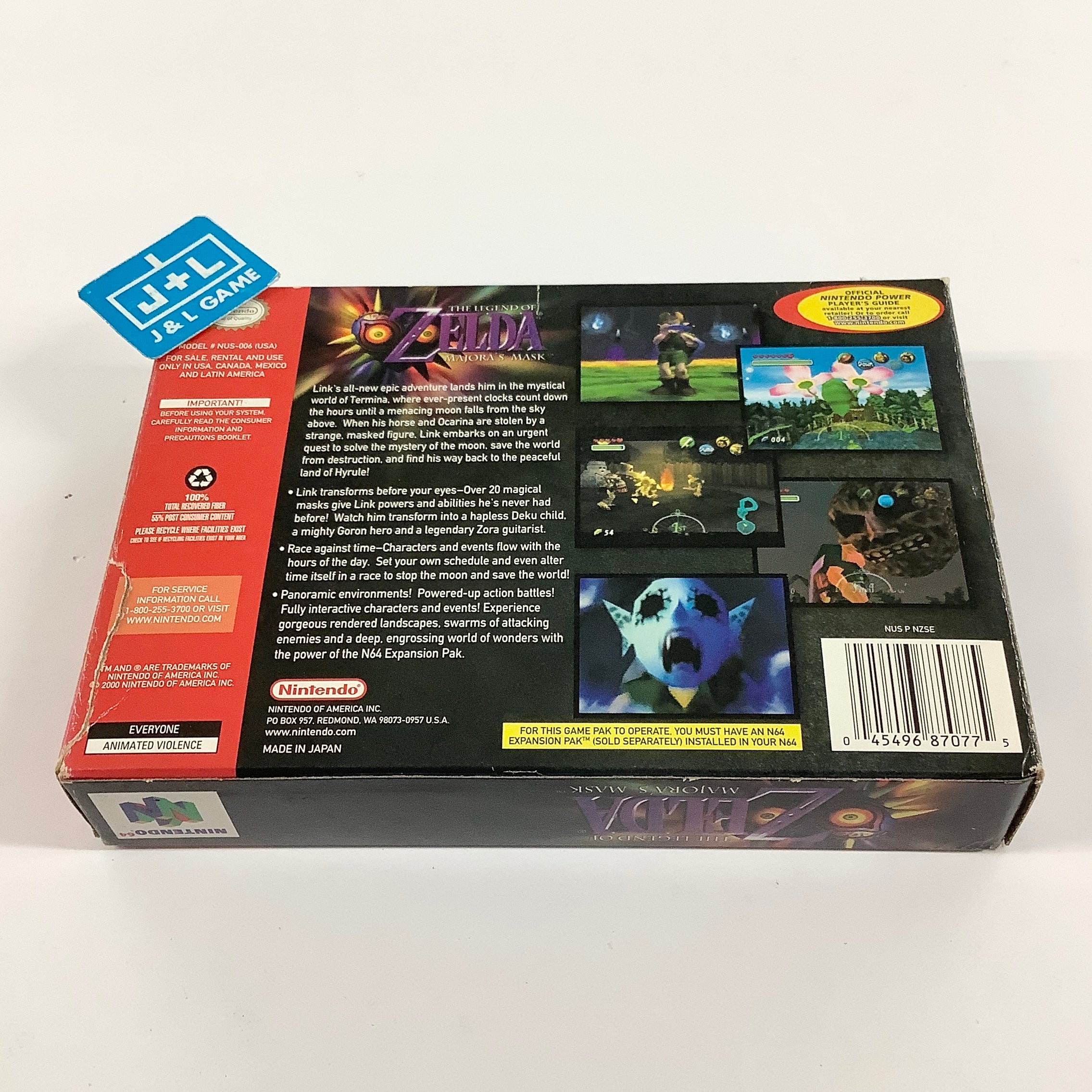 The Legend of Zelda: Majora's Mask Collector's Edition (Hologram 3D Label) - (N64) Nintendo 64 [Pre-Owned] Video Games Nintendo