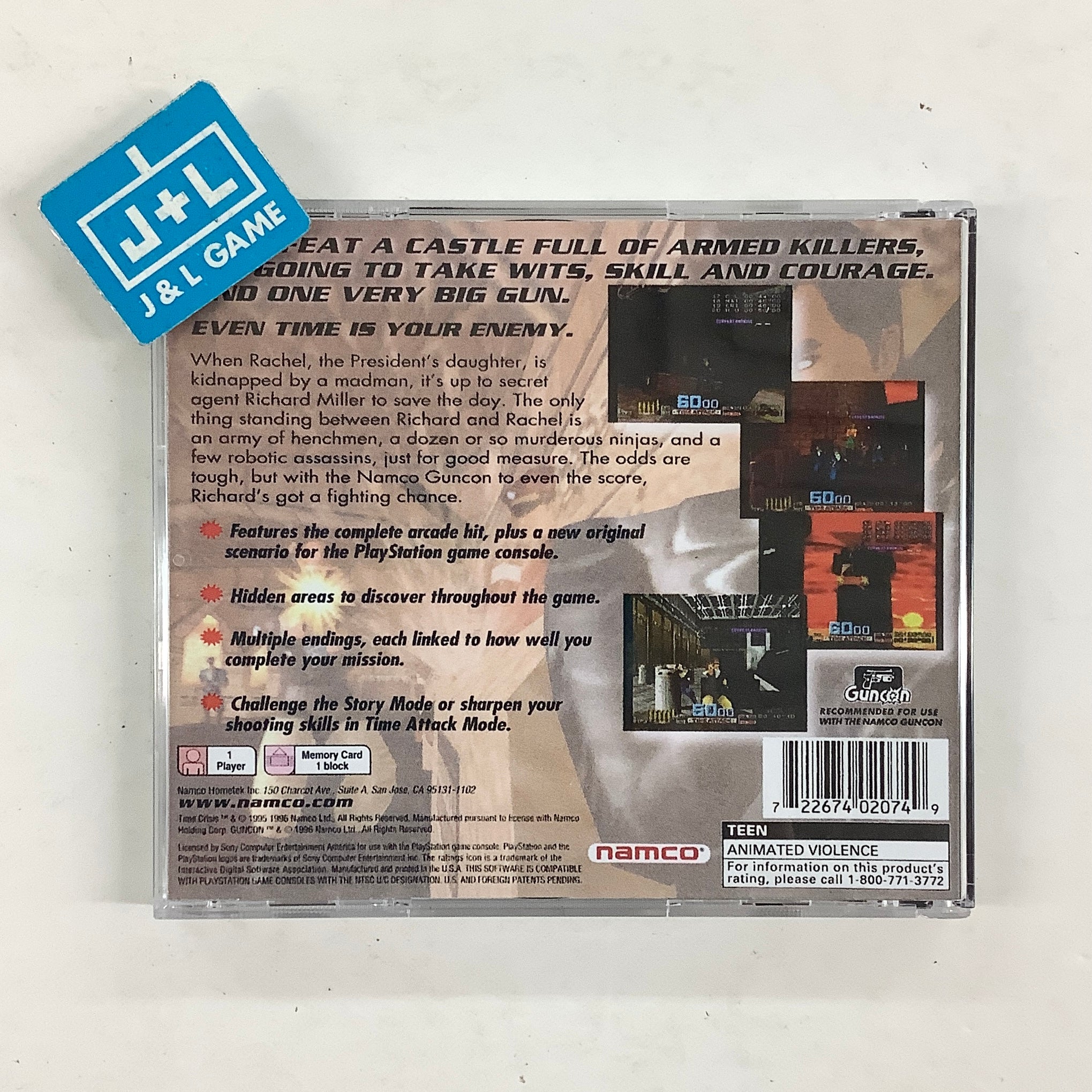 Time Crisis - (PS1) PlayStation 1 [Pre-Owned] Video Games Namco