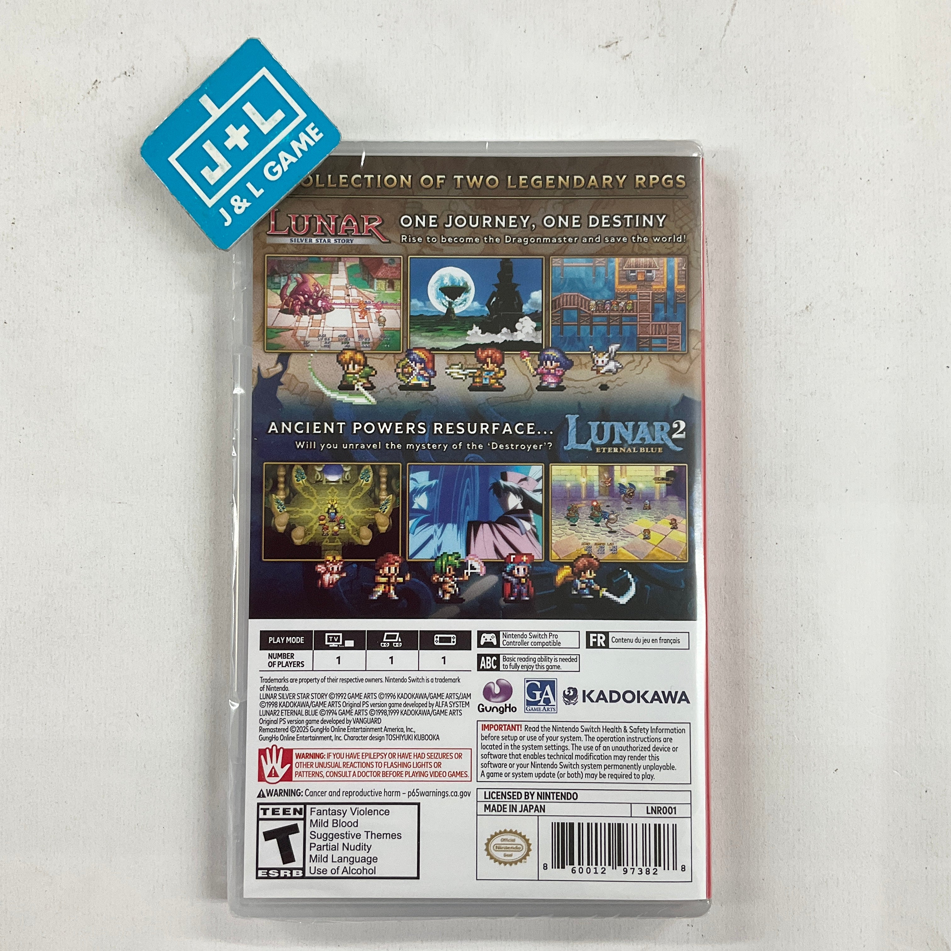 LUNAR Remastered Collection - (NSW) Nintendo Switch Video Games GungHo Online Entertainment, Inc.