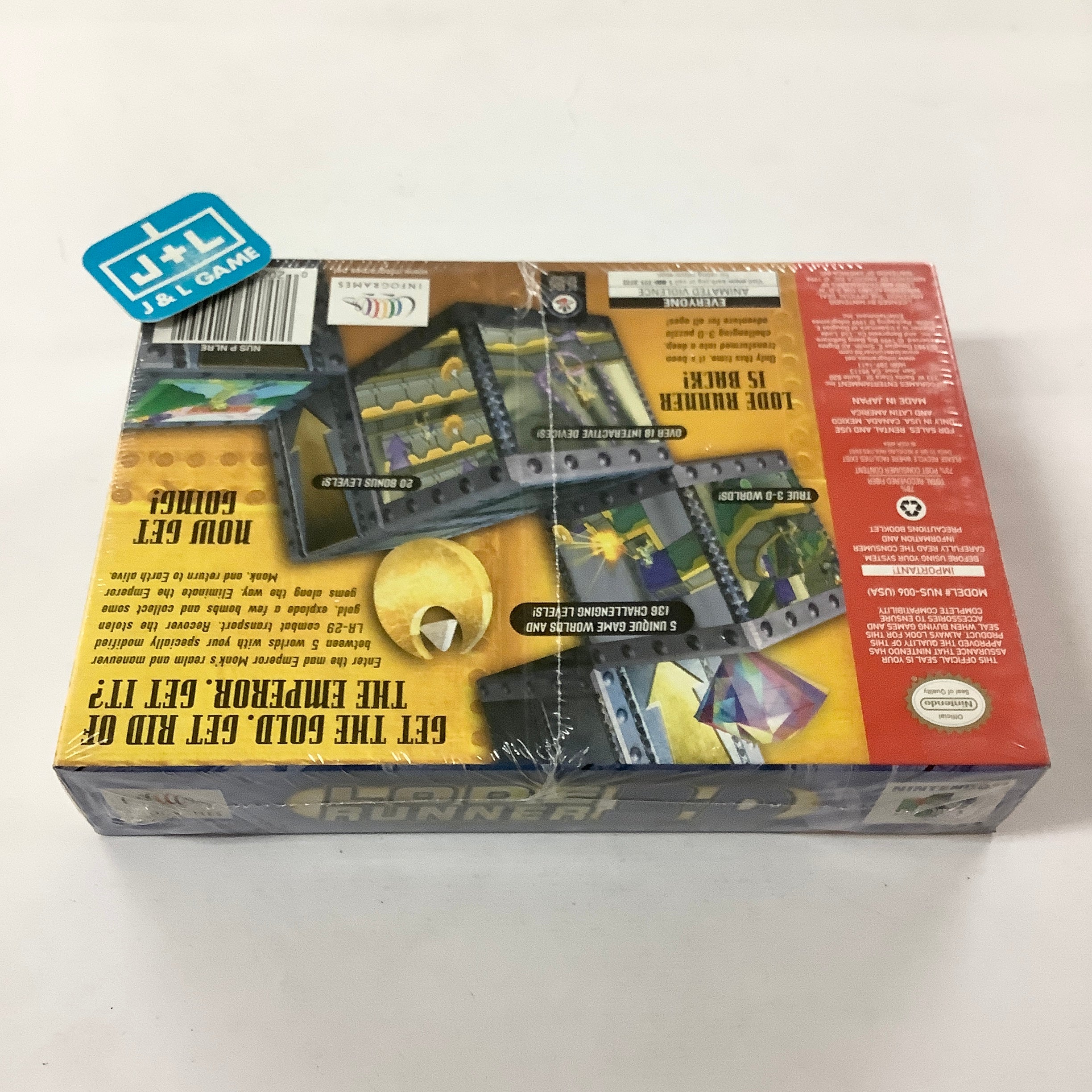 Lode Runner 3-D - (N64) Nintendo 64 Video Games Infogrames   