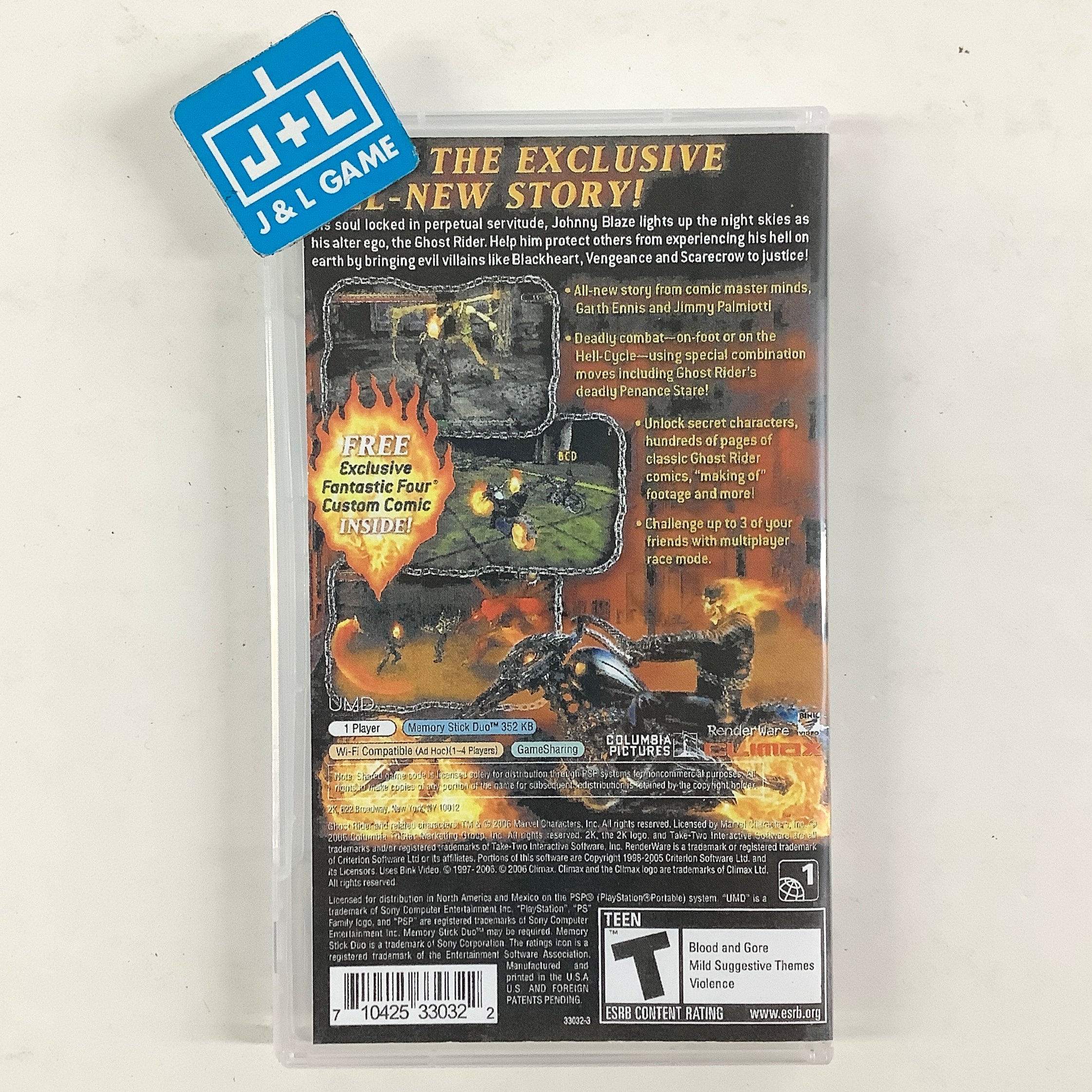 Ghost Rider - (PSP) SONY PSP [Pre-Owned] Video Games 2K Games