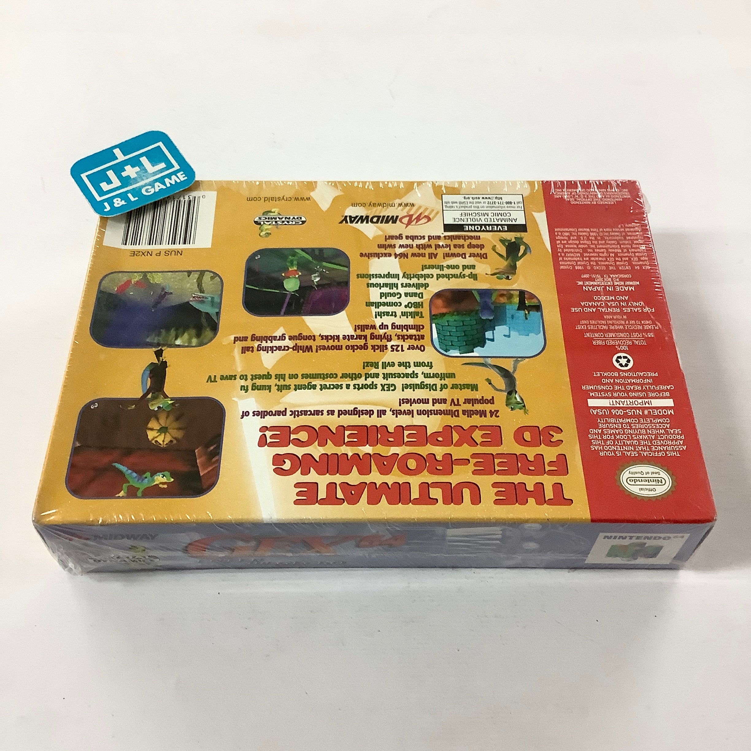 Gex 64: Enter the Gecko - (N64) Nintendo 64 Video Games Midway   