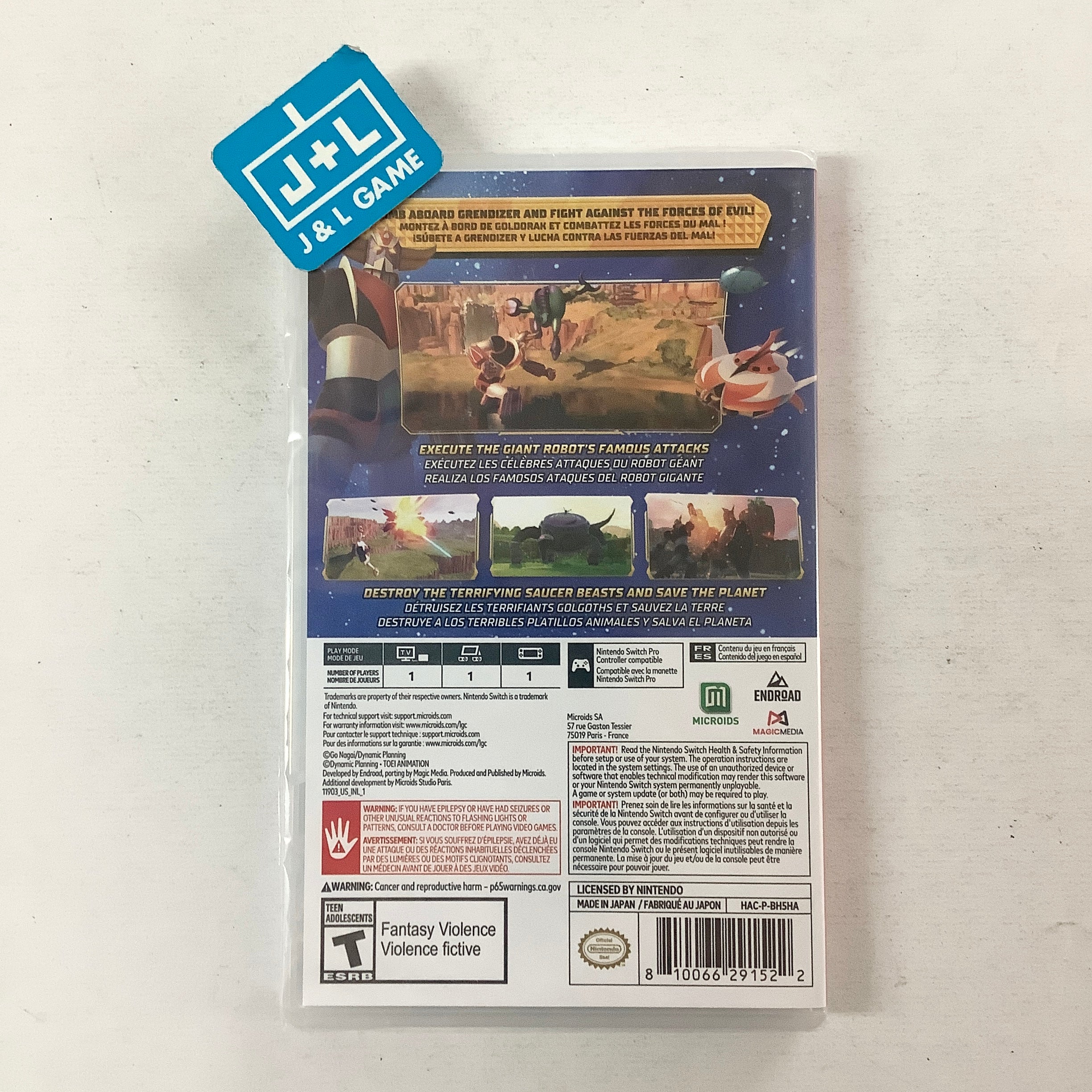 UFO Robot Grendizer: The Feast of the Wolves - (NSW) Nintendo Switch Video Games Maximum Games