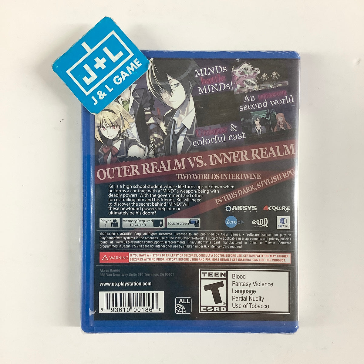 Mind Zero - (PSV) PlayStation Vita Video Games Aksys Games