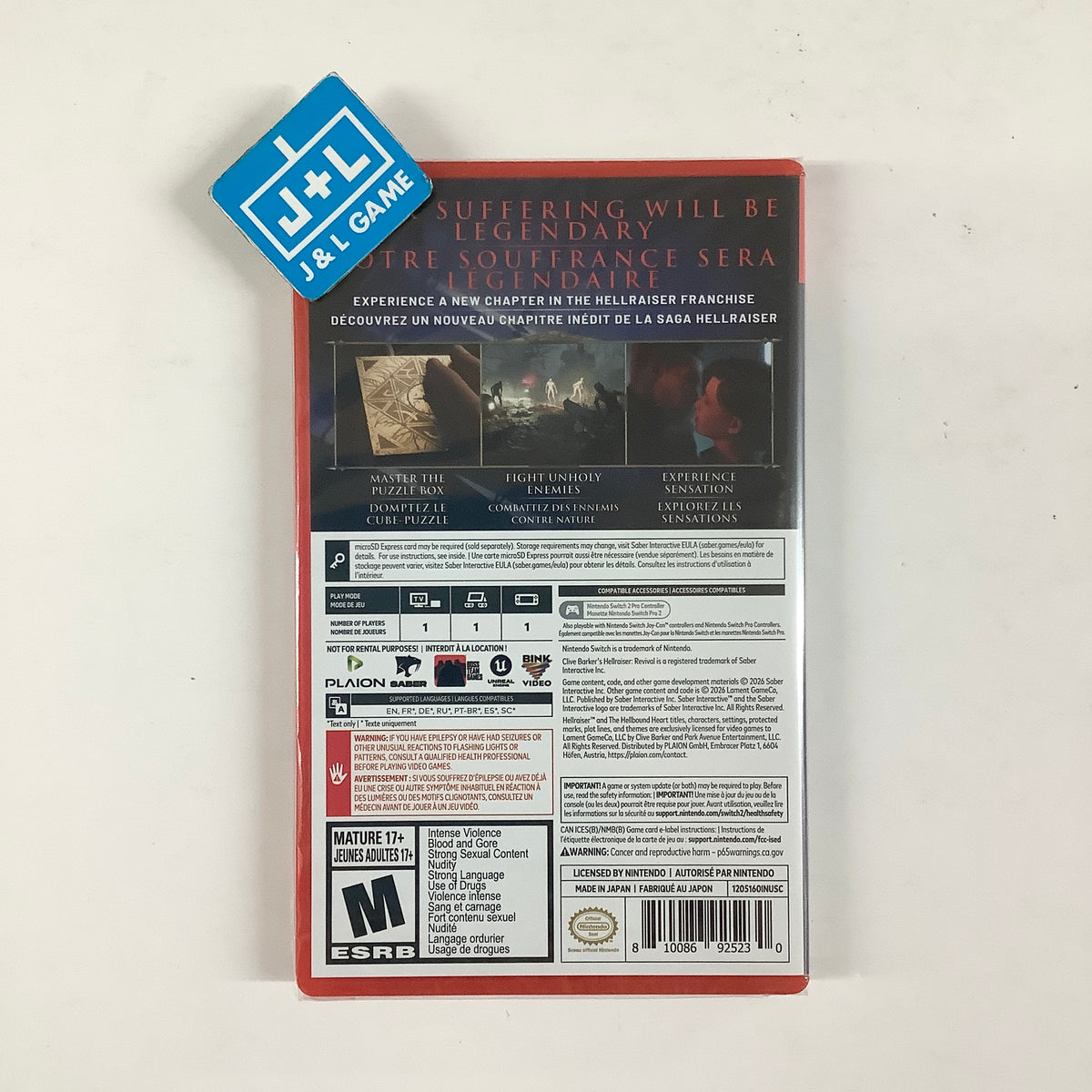 Clive Barker's Hellraiser: Revival - (NS2) Nintendo Switch 2