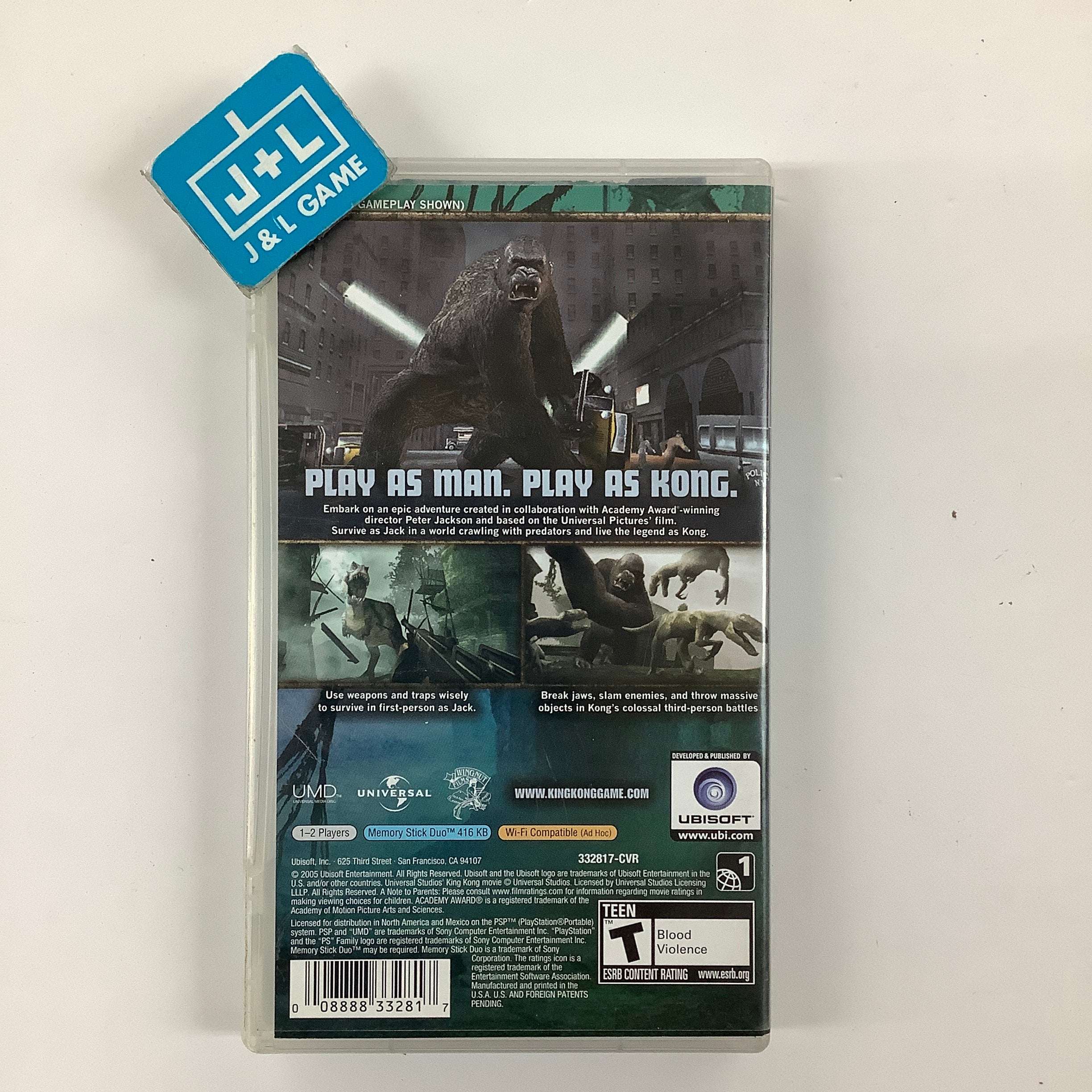 Peter Jackson's King Kong: The Official Game of the Movie- Sony PSP [Pre-Owned] Video Games Ubisoft